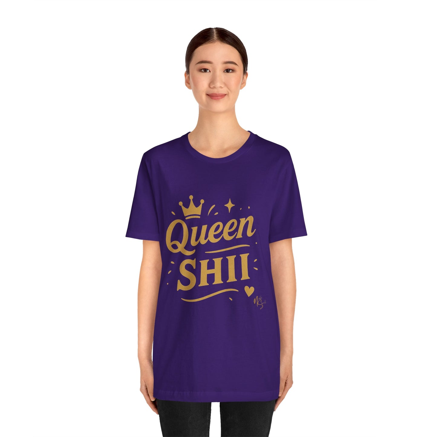 Queen Shii Unisex Jersey Tee - Empowering T-Shirt for Queens, Birthday Gift, Casual Wear, Everyday Motivation, Gender Neutral