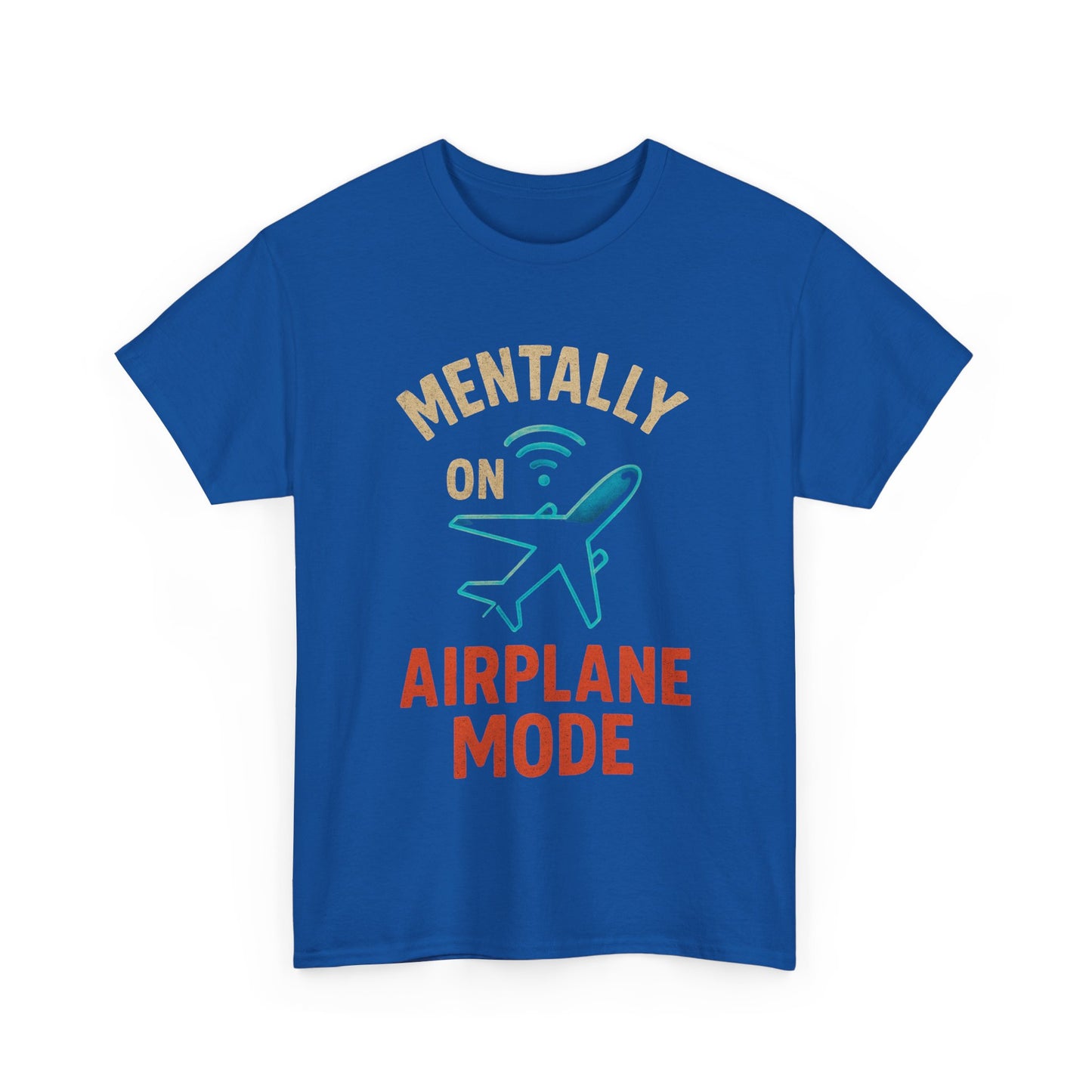 Airplane Mode Tee | Relaxed Unisex Cotton T-Shirt for Travelers, Gift for Friends, Fun Travel Shirt, Vacation Essential, Summer Style