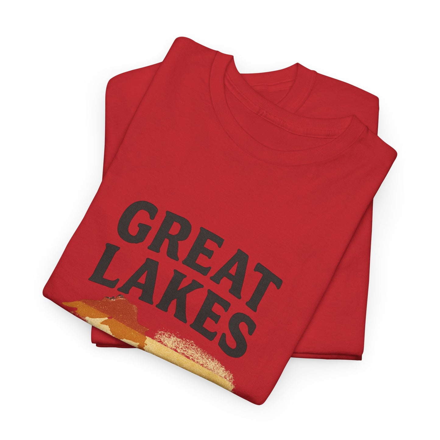 Great Lakes Great Vibes Tee, Unisex Cotton T-Shirt, Summer Wardrobe Essential, Gift for Lake Lovers, Casual Outdoor Wear