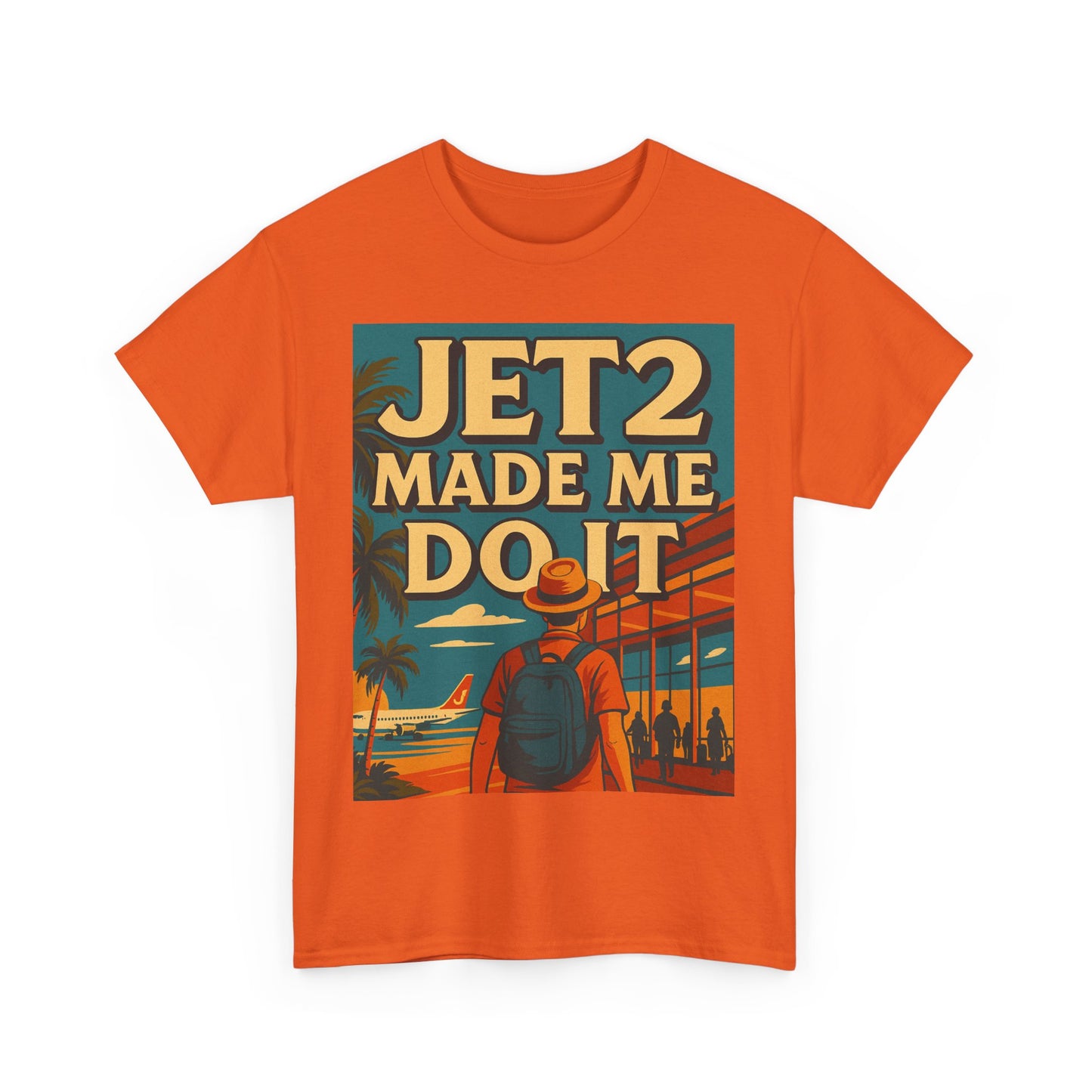 Jetsetter Unisex Heavy Cotton Tee - Travel T-Shirt, Vacation Shirt, Summer Style, Adventure Wear, Gift for Travelers