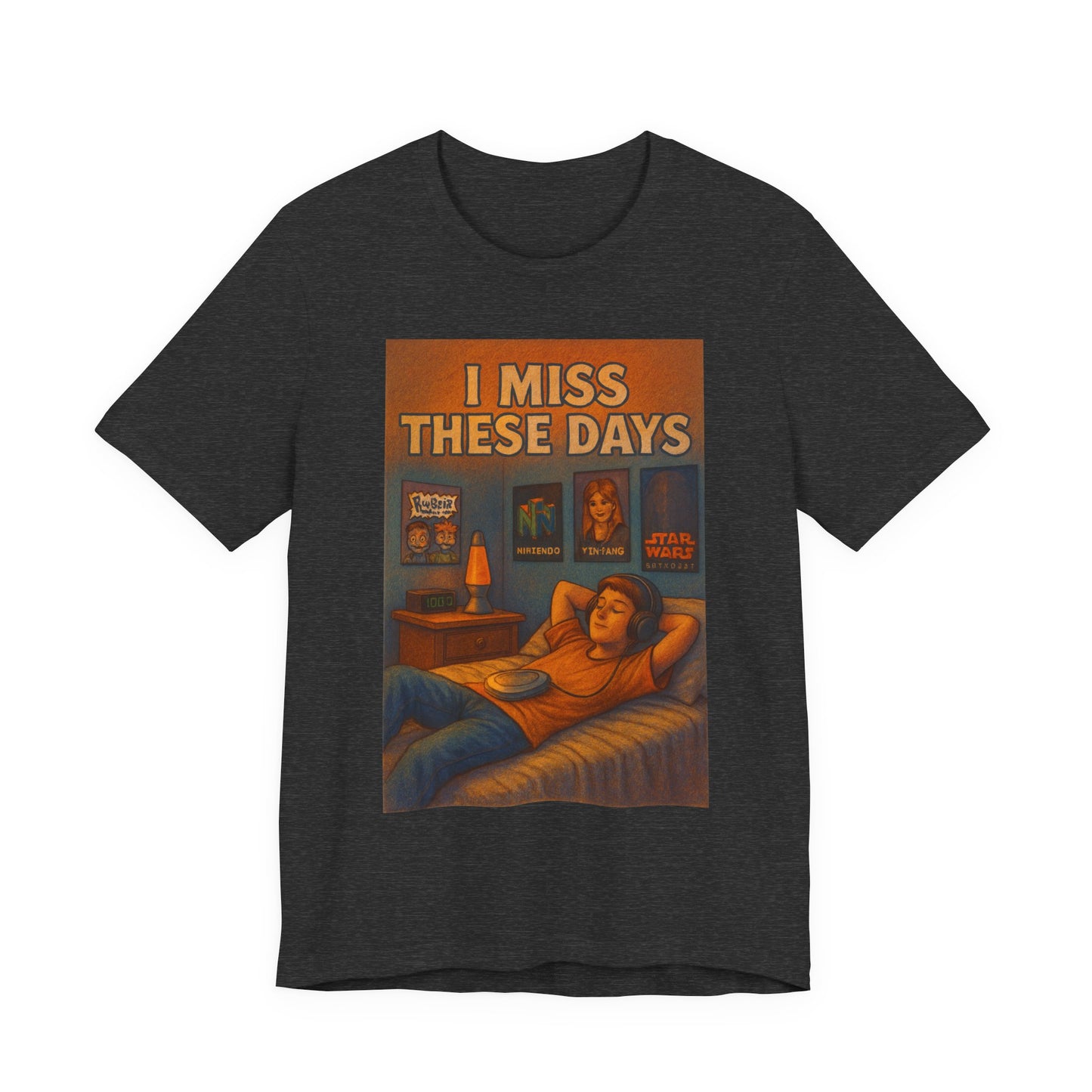 Nostalgic Unisex Tee – "I Miss These Days" – Perfect for Comfort, Casual Wear, Gifts, Pop Culture, and Relaxation