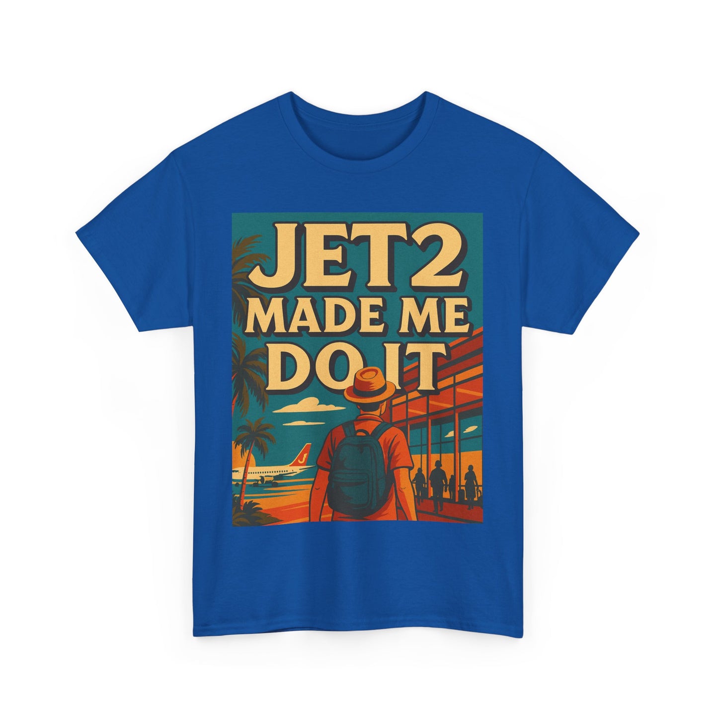 Jetsetter Unisex Heavy Cotton Tee - Travel T-Shirt, Vacation Shirt, Summer Style, Adventure Wear, Gift for Travelers