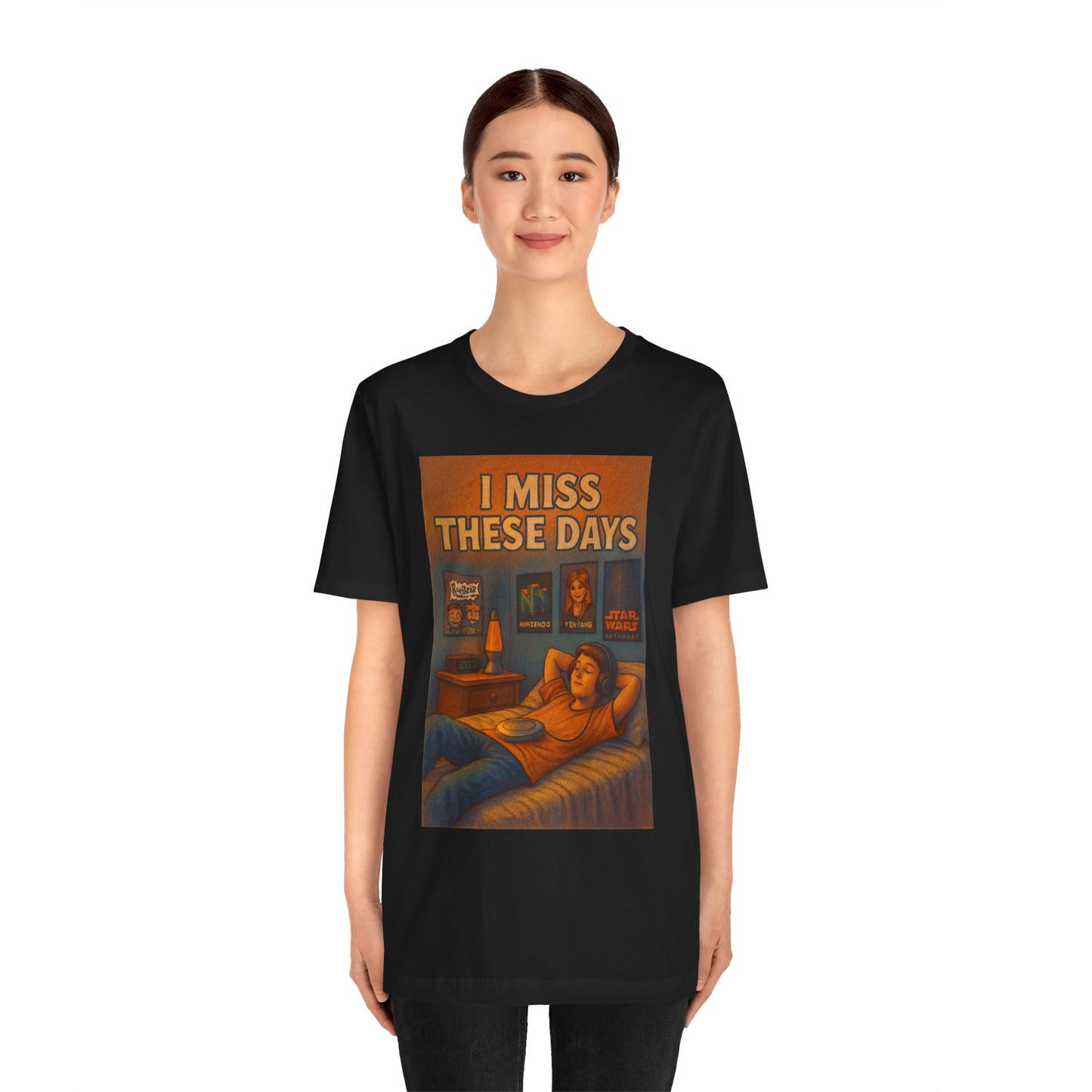 Nostalgic Unisex Tee – "I Miss These Days" – Perfect for Comfort, Casual Wear, Gifts, Pop Culture, and Relaxation