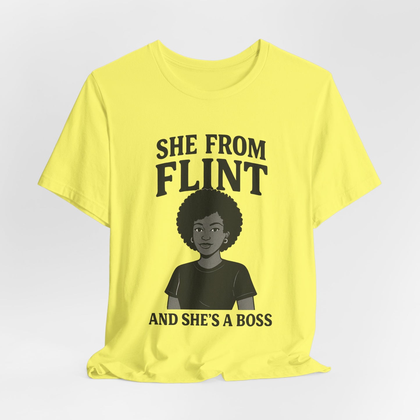 Flint Boss Tee, Inspirational Shirt, Gift for Women, Black History Month Apparel, Empowerment Top, Unisex Graphic Tee