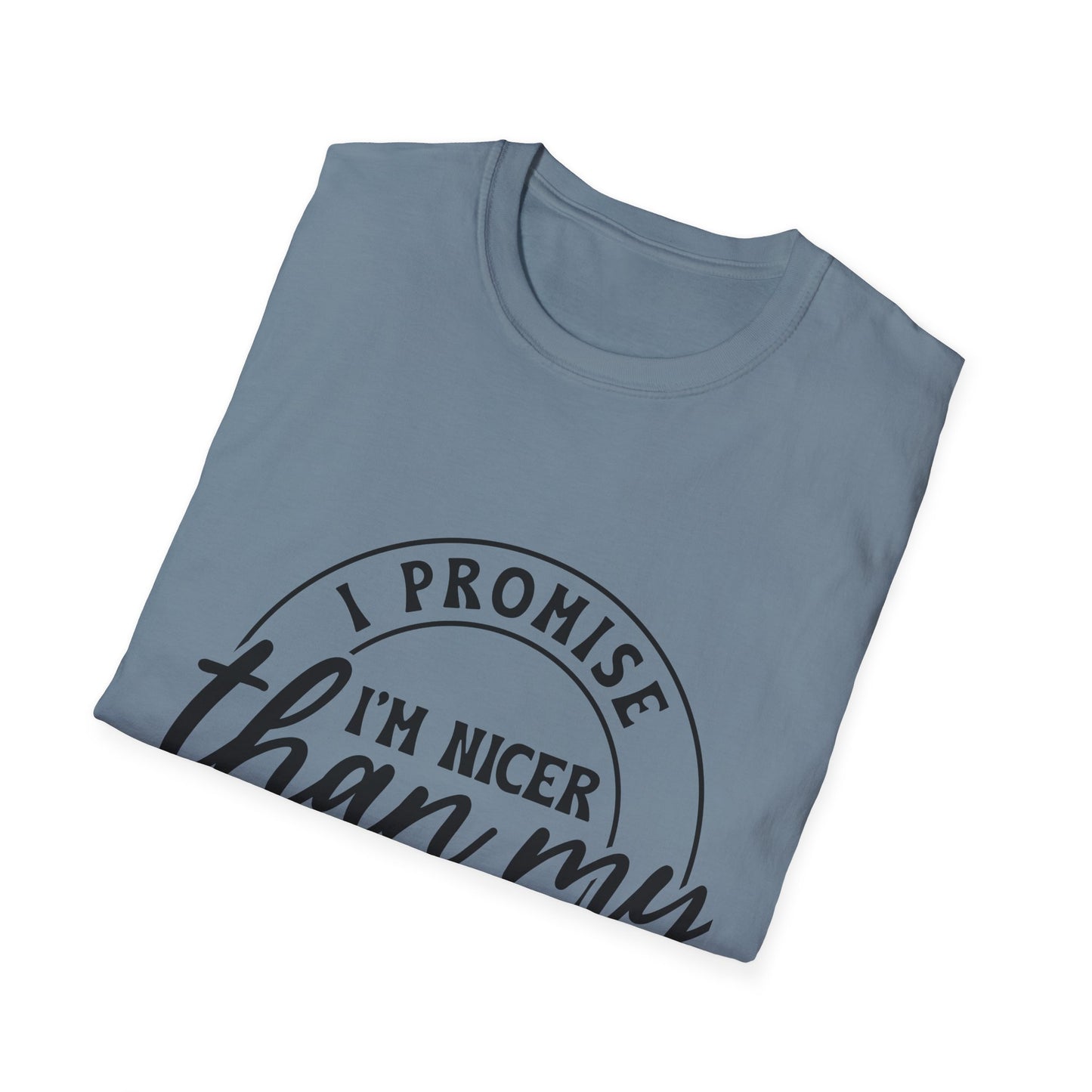 Funny Unisex Softstyle T-Shirt, Casual Tee, Gift for Friends, Humor Shirt, Quirky Fashion, Everyday Wear