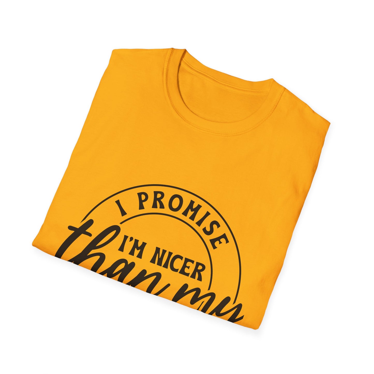 Funny Unisex Softstyle T-Shirt, Casual Tee, Gift for Friends, Humor Shirt, Quirky Fashion, Everyday Wear