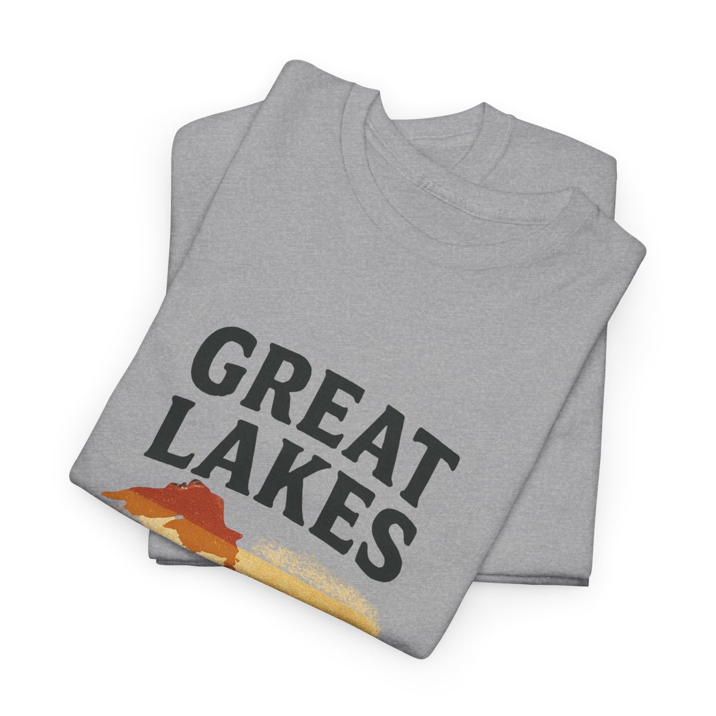 Great Lakes Great Vibes Tee, Unisex Cotton T-Shirt, Summer Wardrobe Essential, Gift for Lake Lovers, Casual Outdoor Wear