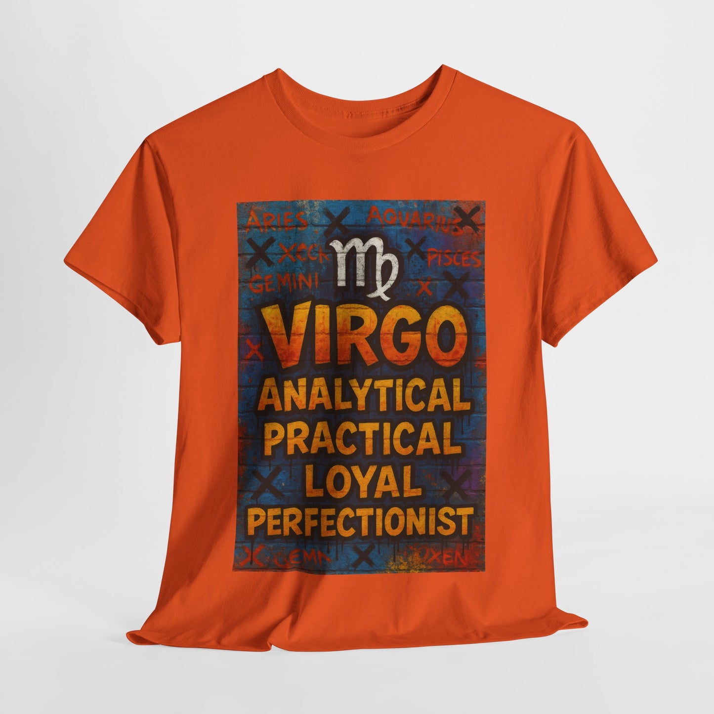 Virgo Sign Unisex Heavy Cotton Tee, Astrology Shirt, Zodiac Tee, Birthday Gift, Casual Wear, Astro Lover Apparel