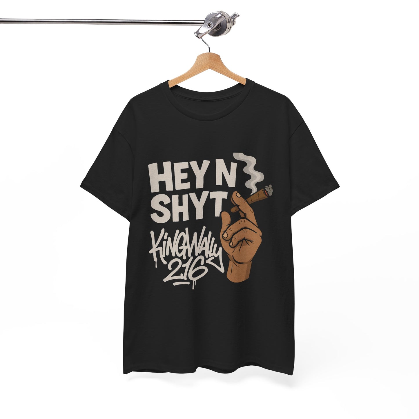 Unisex Heavy Cotton Tee with Hip Hop Design, Urban Style Shirt, Funny Graphic Tee, Music Lover Gift, Streetwear Fashion