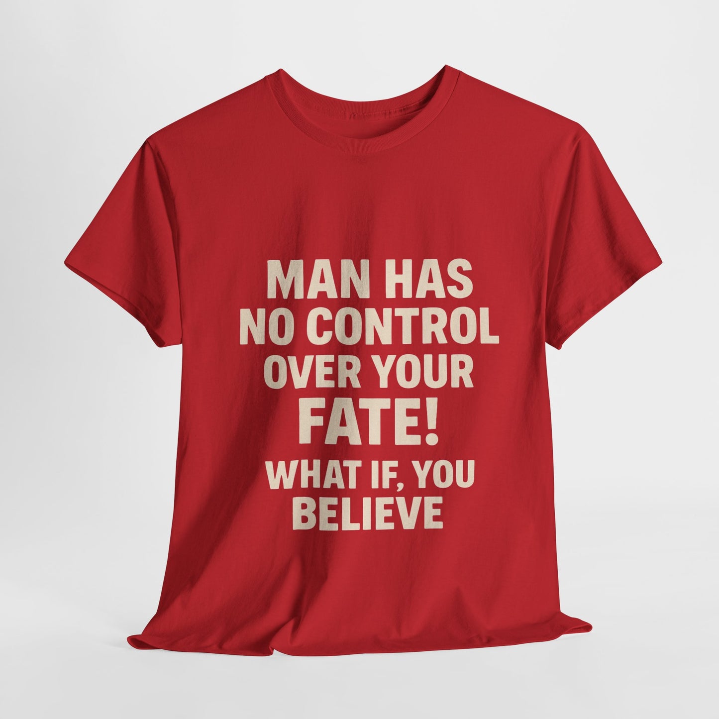 Inspirational Unisex Heavy Cotton Tee - Motivational Shirt, Believe Tee, Gift for Dreamers, Unisex Quote T-Shirt