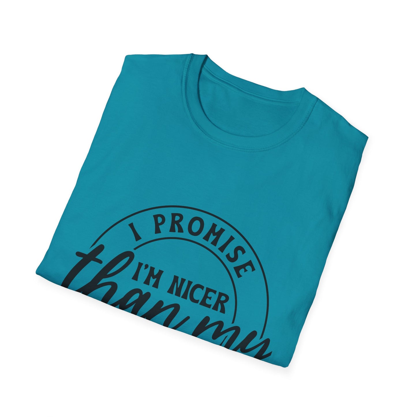 Funny Unisex Softstyle T-Shirt, Casual Tee, Gift for Friends, Humor Shirt, Quirky Fashion, Everyday Wear