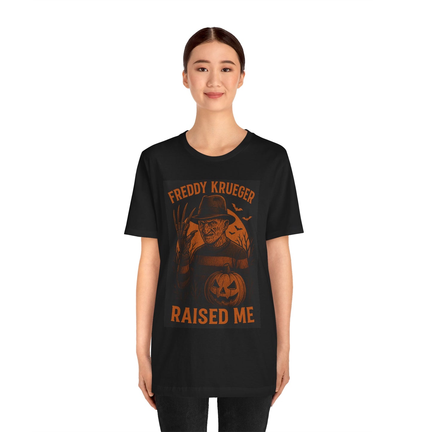 Freddy Krueger Raised Me Tee, Horror T-Shirt, Halloween Gift, Unisex Graphic Tee, Nightmare on Elm Street Merch, Casual Wear
