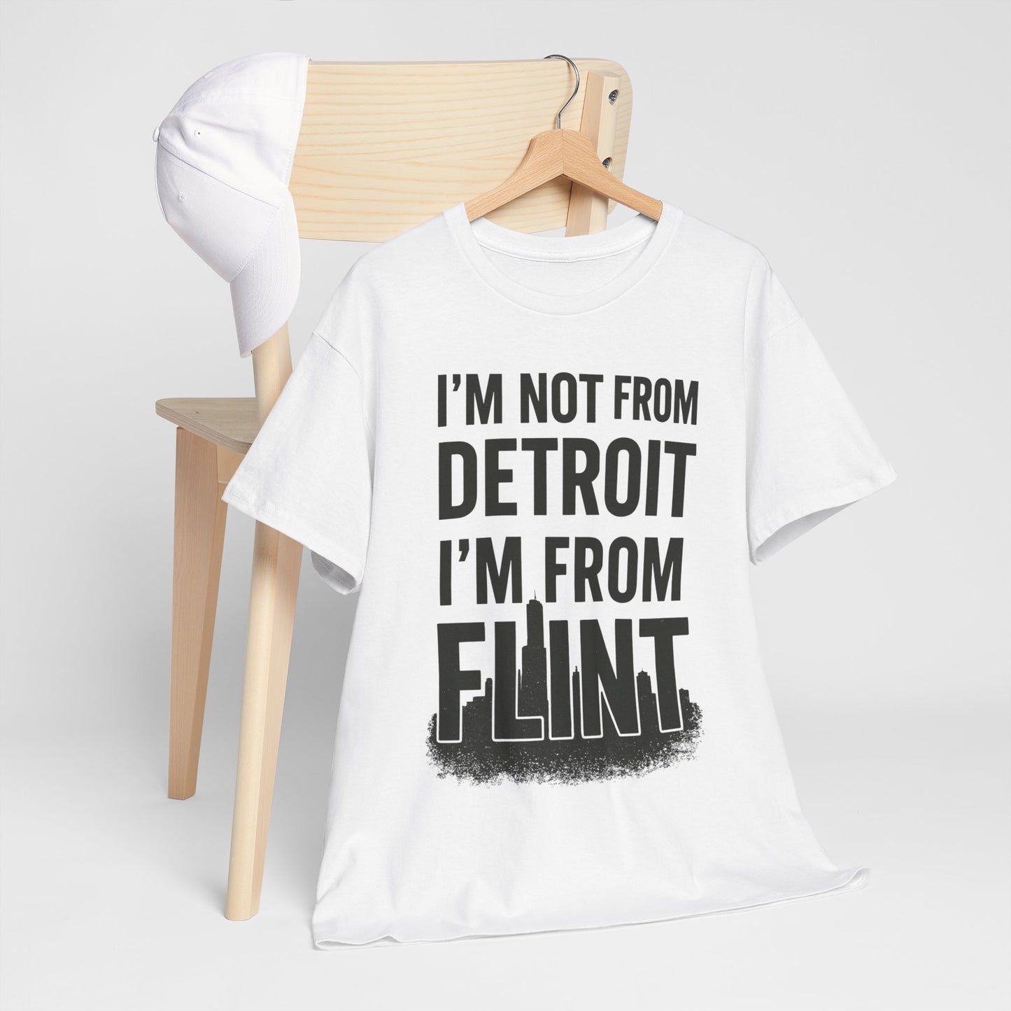 Detroit vs. Flint Tee - Unisex Heavy Cotton Shirt, Bold Graphic Tee, Michigan Pride Apparel, Casual Wear, Gift for Locals