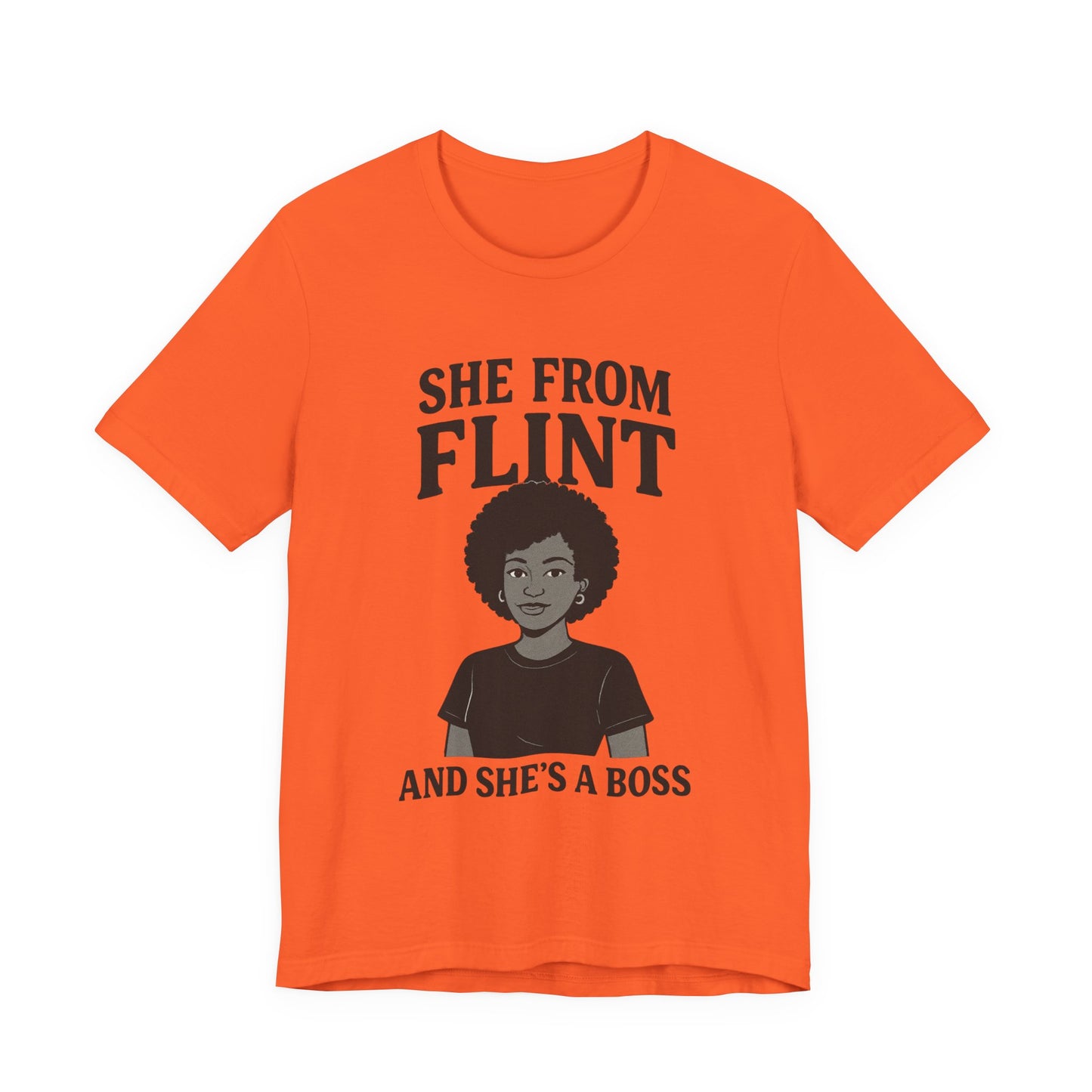 Flint Boss Tee, Inspirational Shirt, Gift for Women, Black History Month Apparel, Empowerment Top, Unisex Graphic Tee