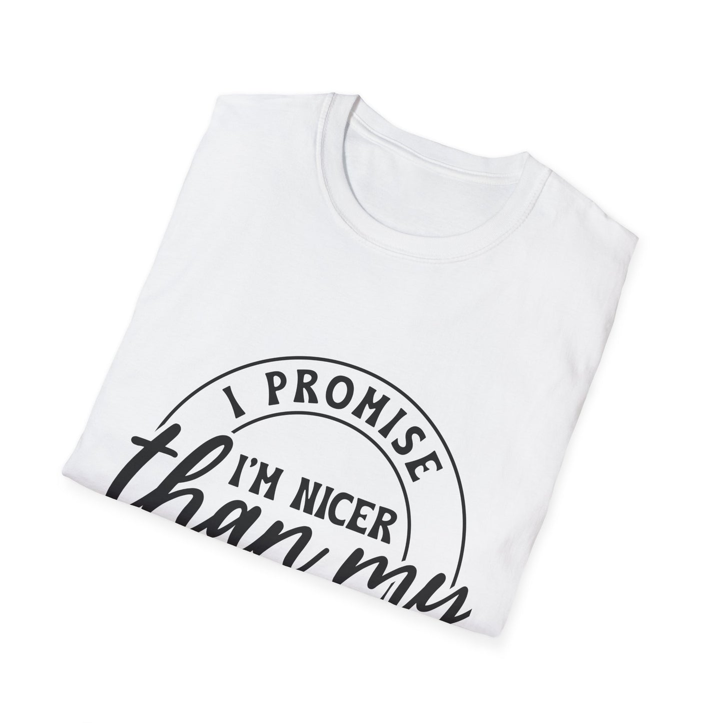 Funny Unisex Softstyle T-Shirt, Casual Tee, Gift for Friends, Humor Shirt, Quirky Fashion, Everyday Wear