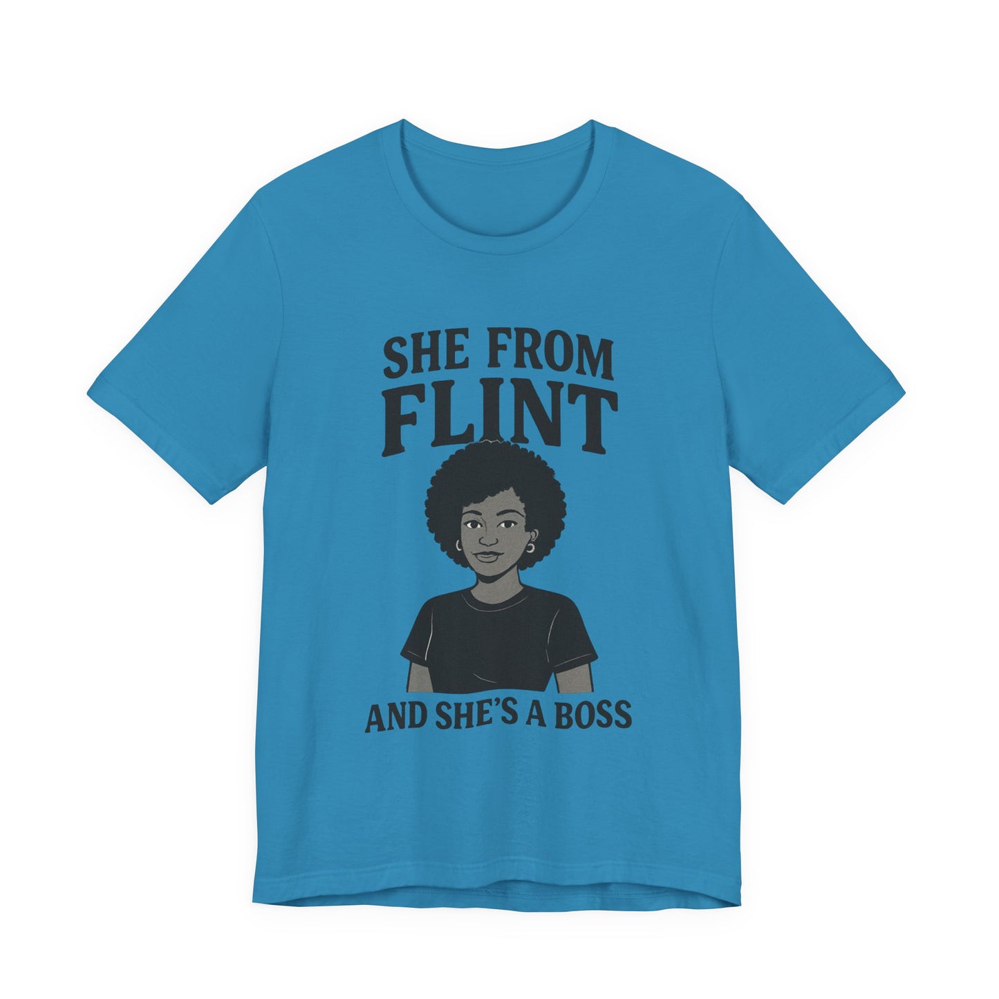 Flint Boss Tee, Inspirational Shirt, Gift for Women, Black History Month Apparel, Empowerment Top, Unisex Graphic Tee