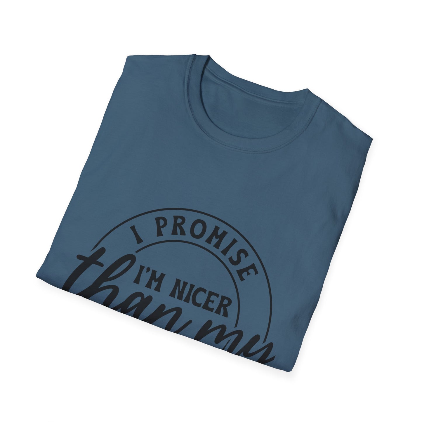Funny Unisex Softstyle T-Shirt, Casual Tee, Gift for Friends, Humor Shirt, Quirky Fashion, Everyday Wear