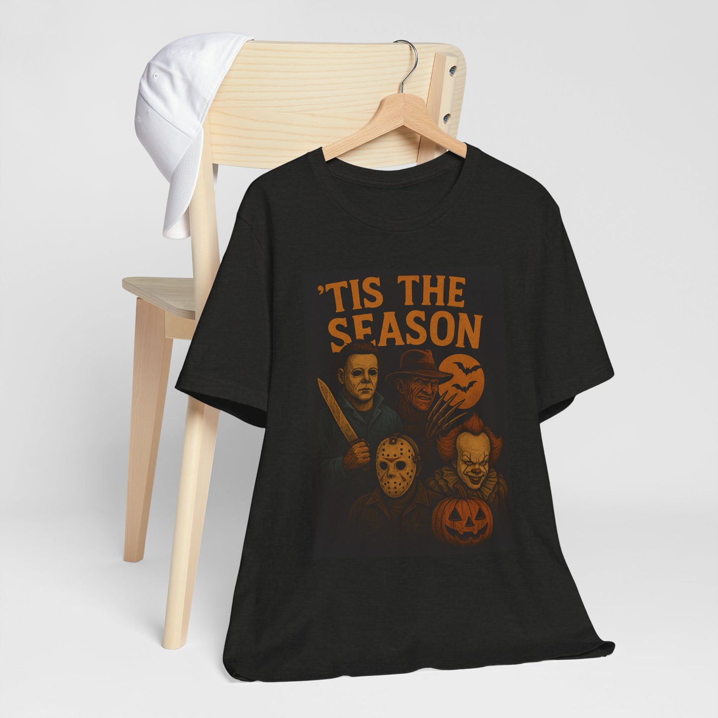 'Tis the Season Halloween Tee, Unisex Graphic Shirt, Spooky Shirt, Halloween Costume Top, Gift for Horror Fans