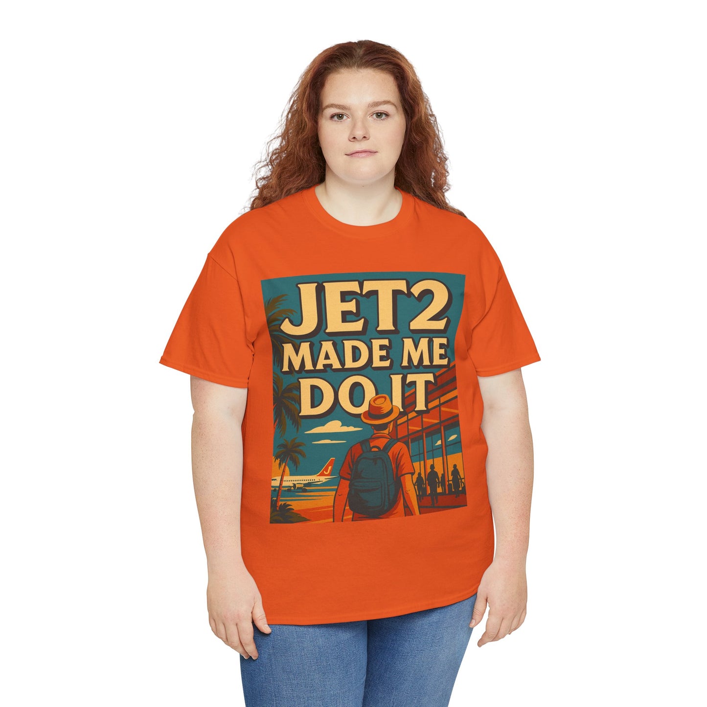 Jetsetter Unisex Heavy Cotton Tee - Travel T-Shirt, Vacation Shirt, Summer Style, Adventure Wear, Gift for Travelers