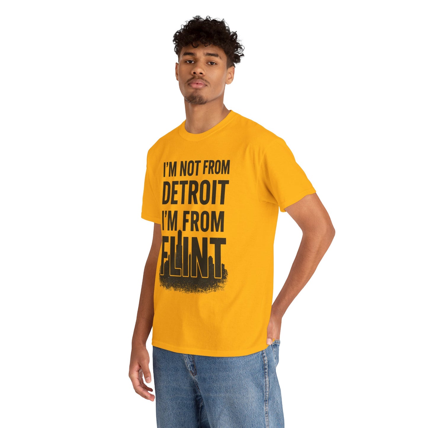 Detroit vs. Flint Tee - Unisex Heavy Cotton Shirt, Bold Graphic Tee, Michigan Pride Apparel, Casual Wear, Gift for Locals