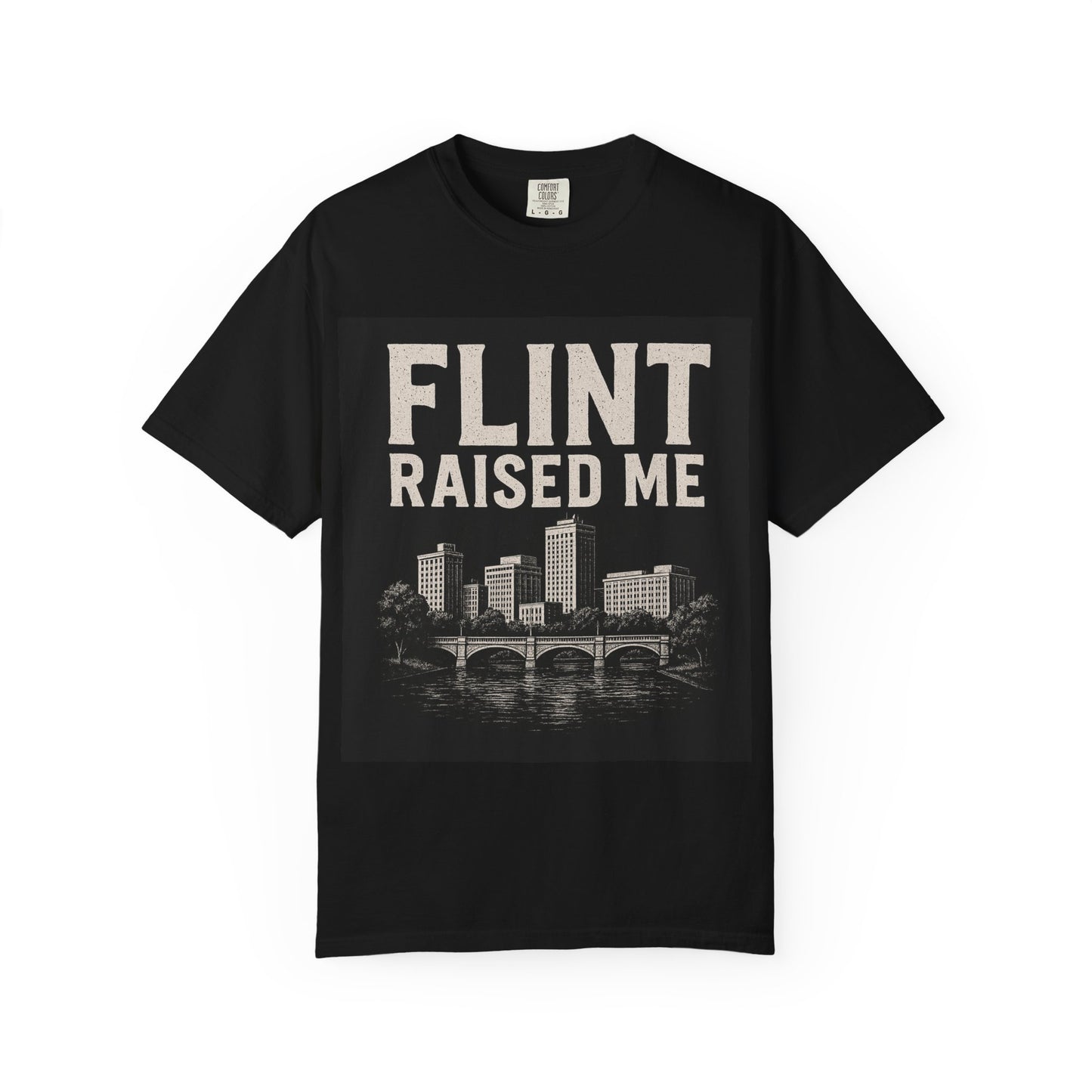Flint Raised Me T-Shirt, Unisex Graphic Tee, Gift for City Pride, Casual Wear, Home State Love, Vintage Style