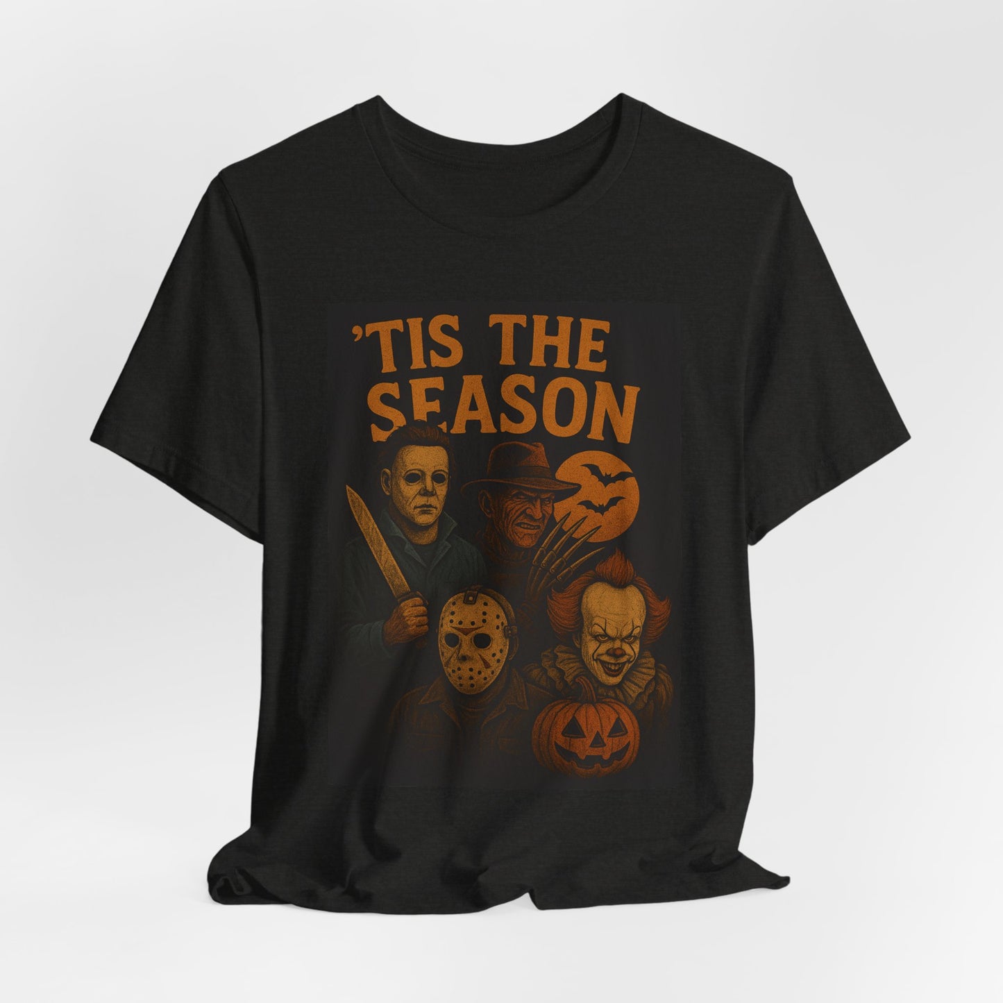 'Tis the Season Halloween Tee, Unisex Graphic Shirt, Spooky Shirt, Halloween Costume Top, Gift for Horror Fans