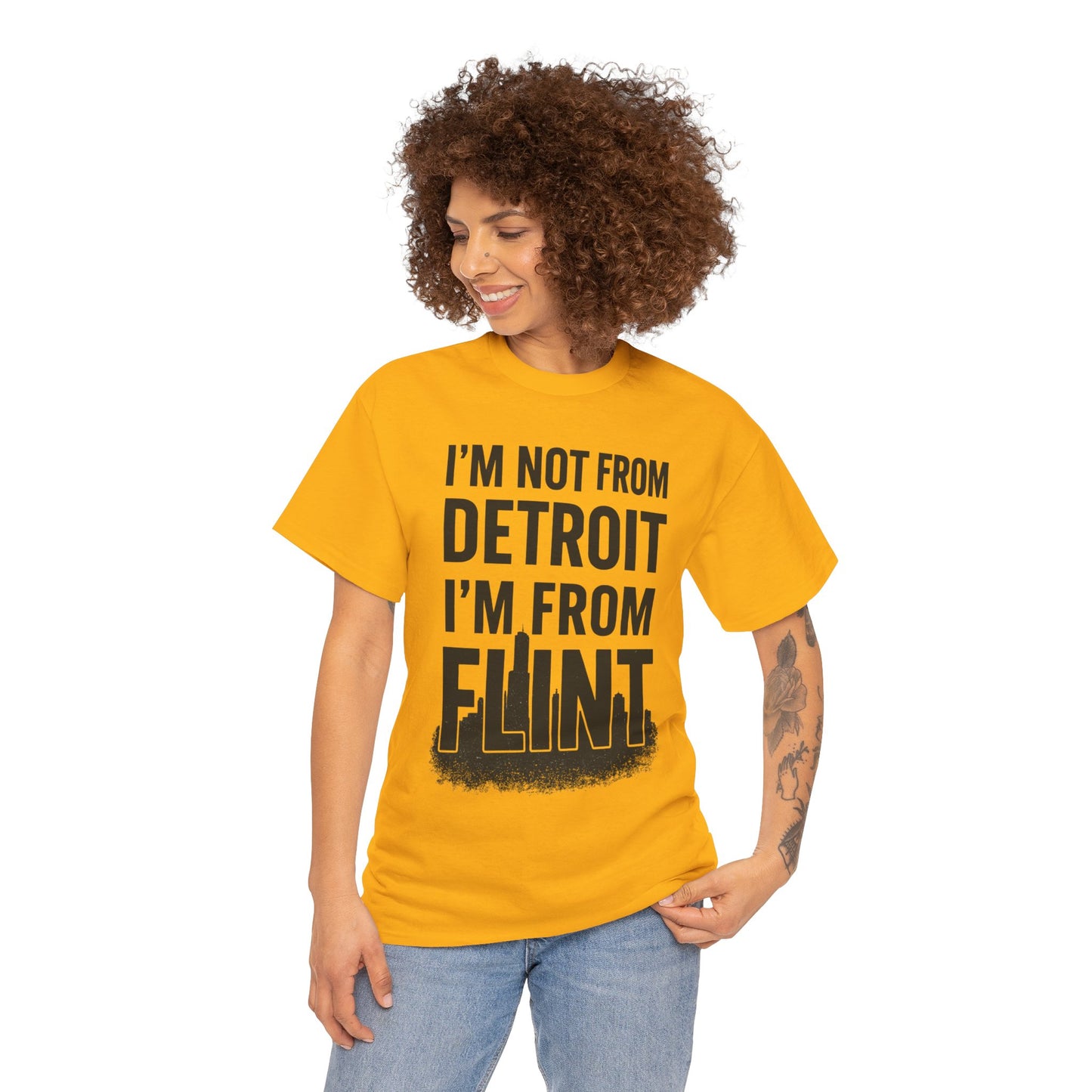 Detroit vs. Flint Tee - Unisex Heavy Cotton Shirt, Bold Graphic Tee, Michigan Pride Apparel, Casual Wear, Gift for Locals