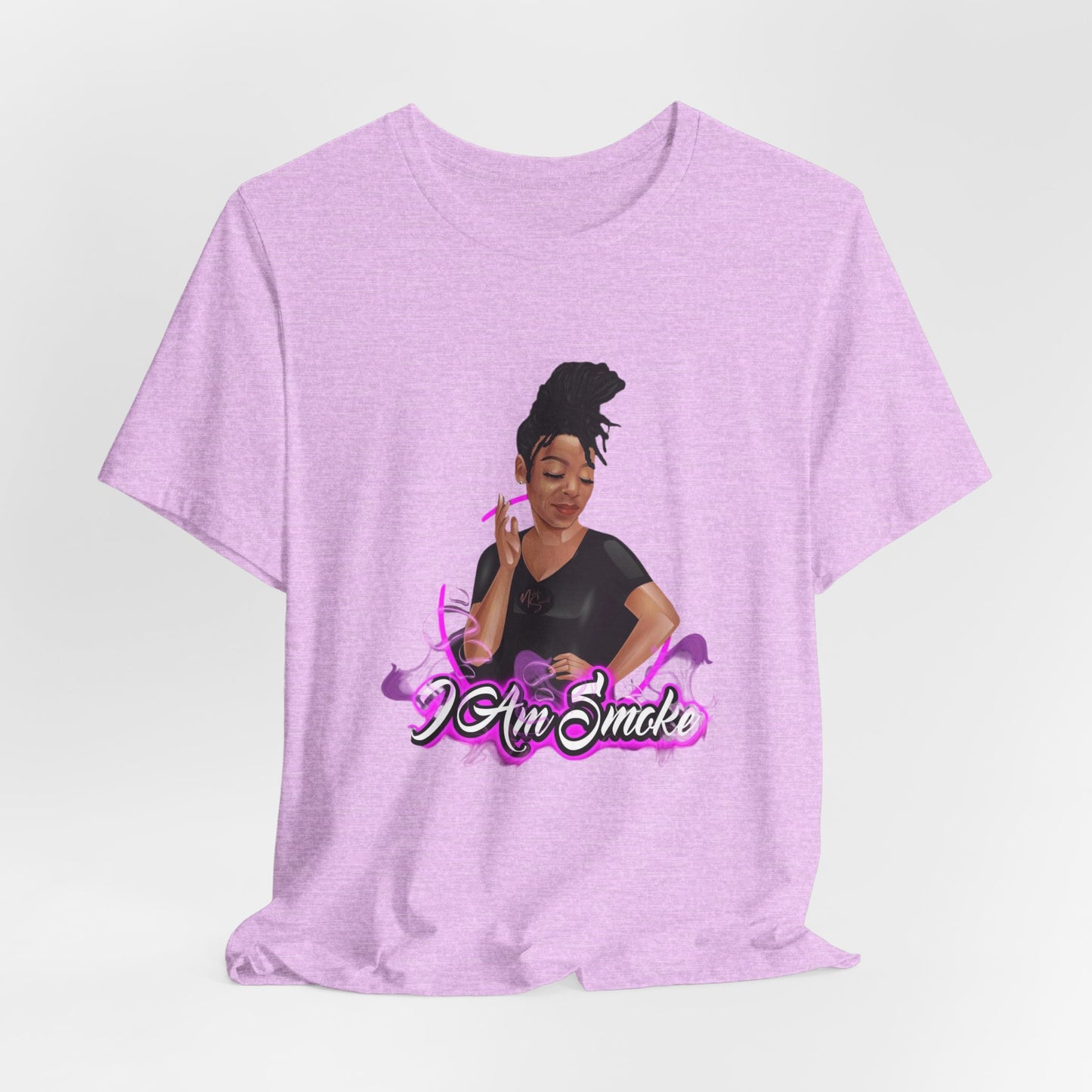 "I Am Smoke" Unisex Jersey Short Sleeve Tee, Fun Graphic T-shirt for Smokers, Casual Wear, Gifts for Friends, Streetwear Style