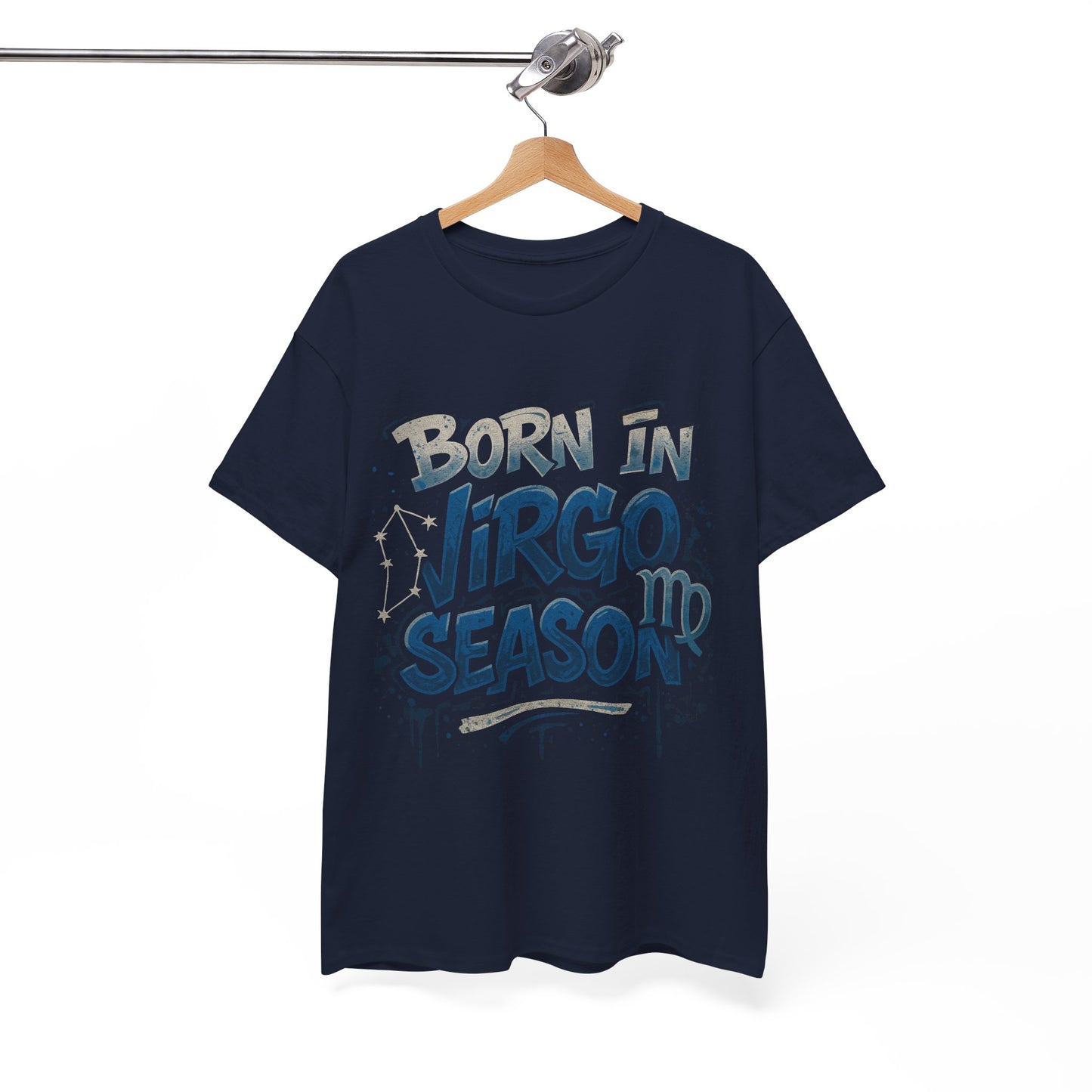 Virgo Season Unisex Heavy Cotton Tee - Astrology T-Shirt for Birthday Celebrations, Zodiac Lovers, Casual Wear, Gifts for Her, Gifts for Him