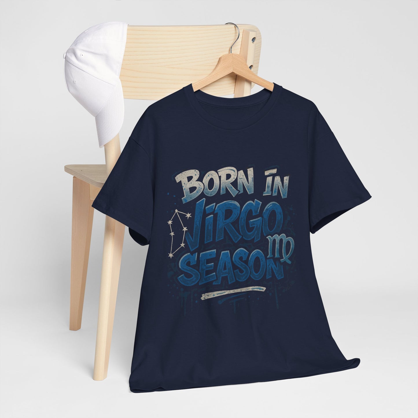Virgo Season Unisex Heavy Cotton Tee - Astrology T-Shirt for Birthday Celebrations, Zodiac Lovers, Casual Wear, Gifts for Her, Gifts for Him