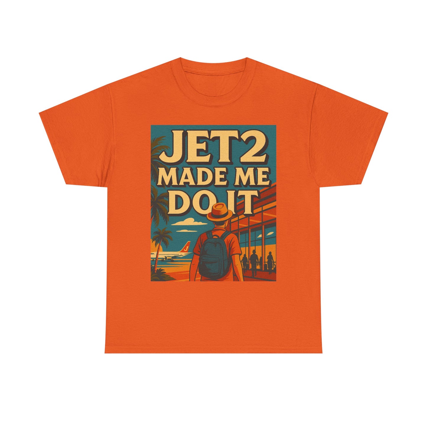 Jetsetter Unisex Heavy Cotton Tee - Travel T-Shirt, Vacation Shirt, Summer Style, Adventure Wear, Gift for Travelers