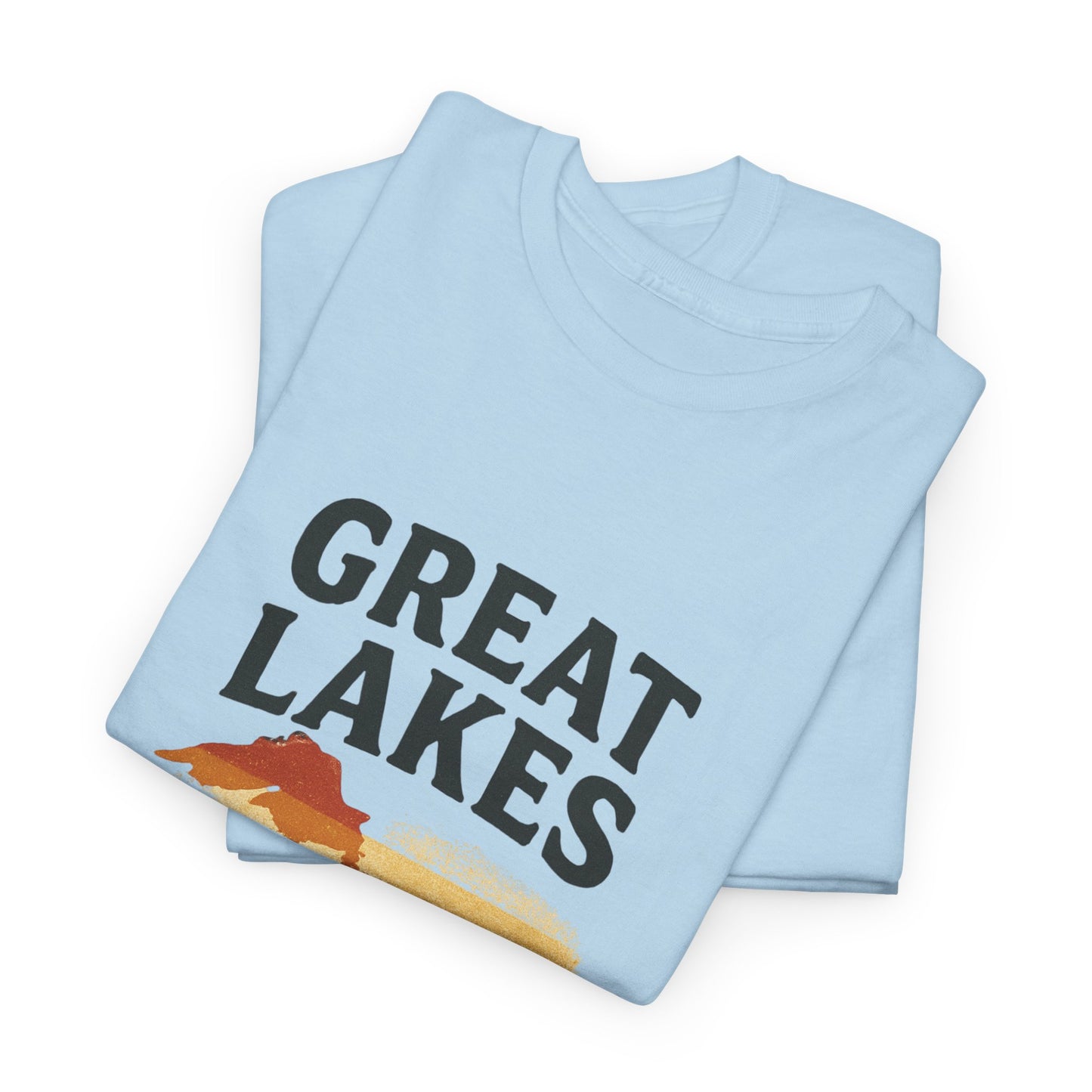 Great Lakes Great Vibes Tee, Unisex Cotton T-Shirt, Summer Wardrobe Essential, Gift for Lake Lovers, Casual Outdoor Wear