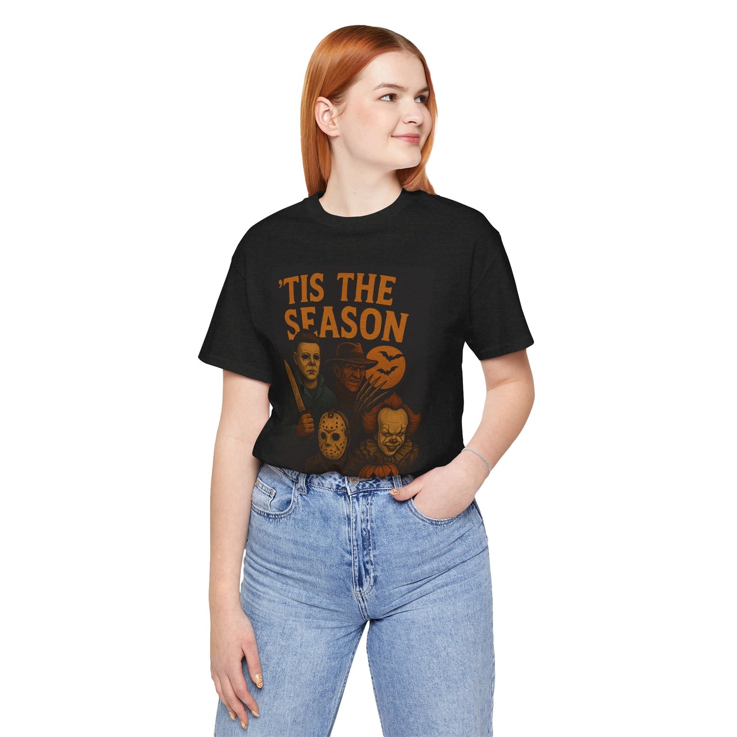 'Tis the Season Halloween Tee, Unisex Graphic Shirt, Spooky Shirt, Halloween Costume Top, Gift for Horror Fans