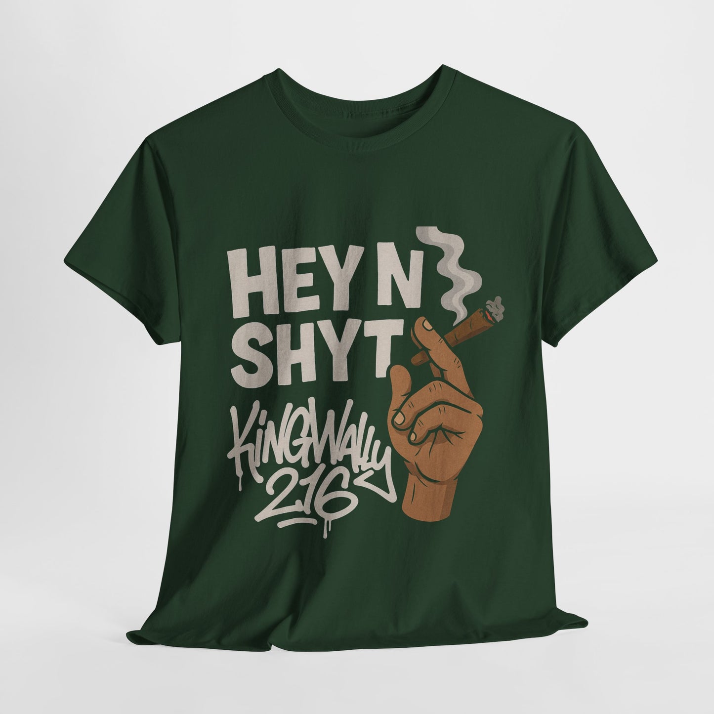 Unisex Heavy Cotton Tee with Hip Hop Design, Urban Style Shirt, Funny Graphic Tee, Music Lover Gift, Streetwear Fashion