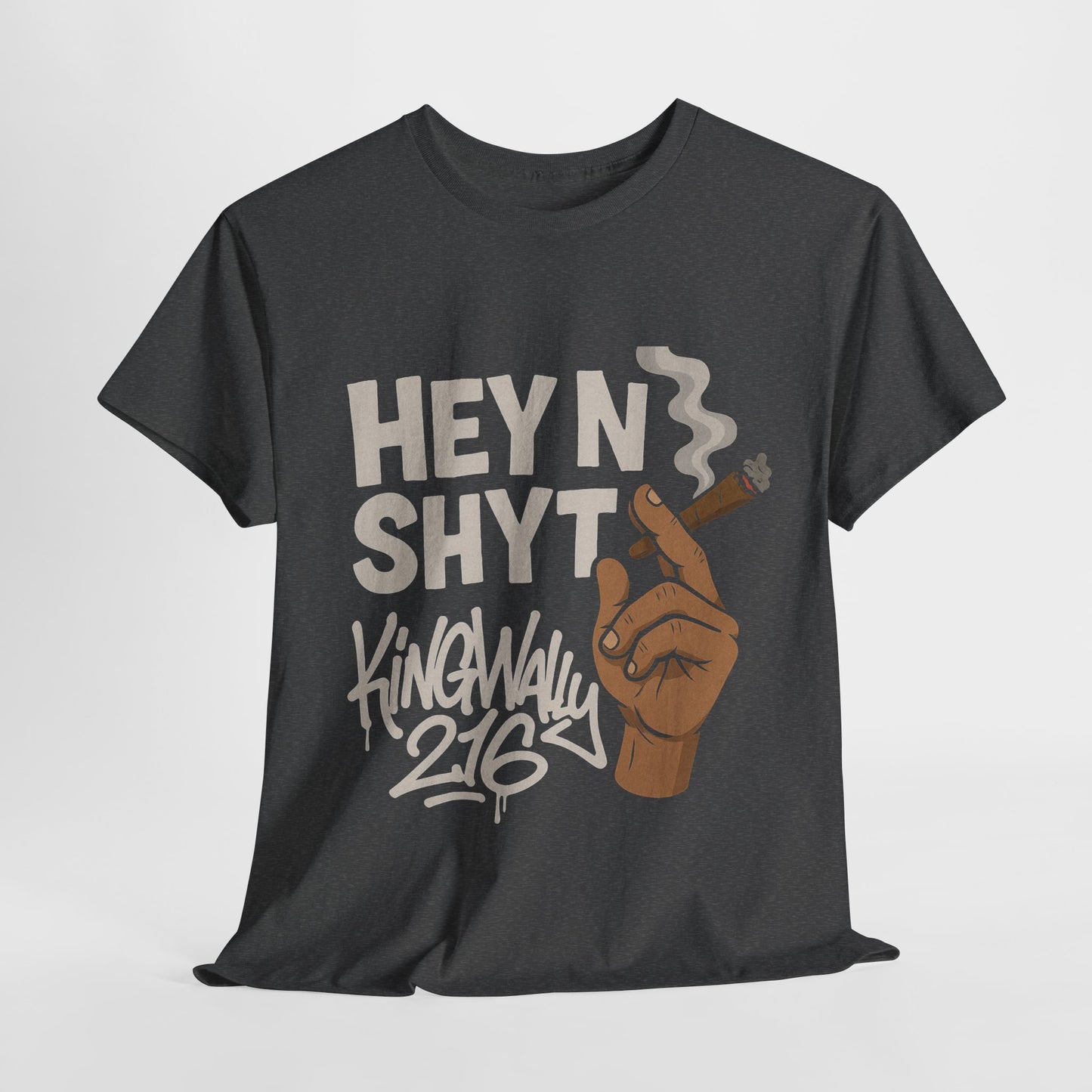 Unisex Heavy Cotton Tee with Hip Hop Design, Urban Style Shirt, Funny Graphic Tee, Music Lover Gift, Streetwear Fashion