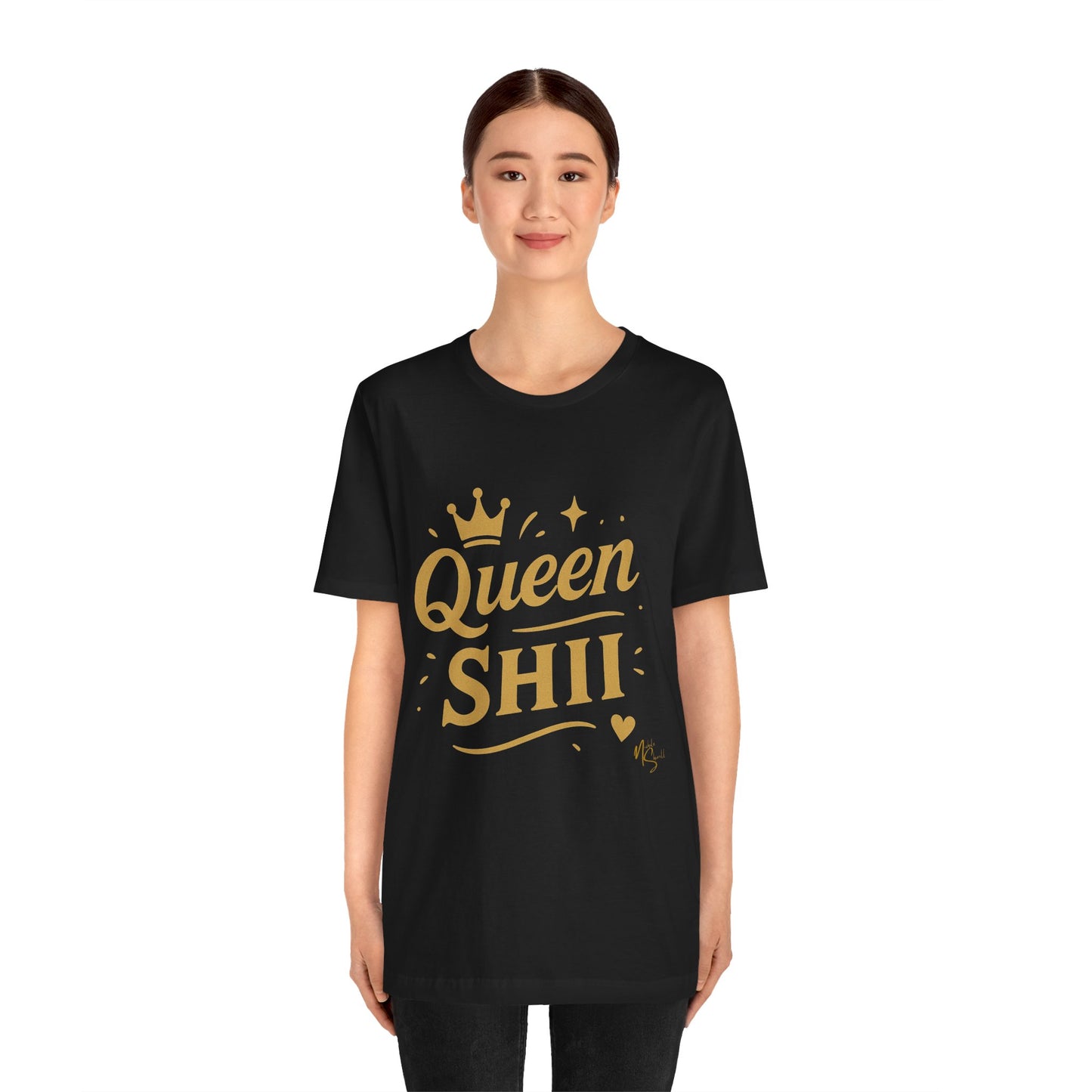 Queen Shii Unisex Jersey Tee - Empowering T-Shirt for Queens, Birthday Gift, Casual Wear, Everyday Motivation, Gender Neutral