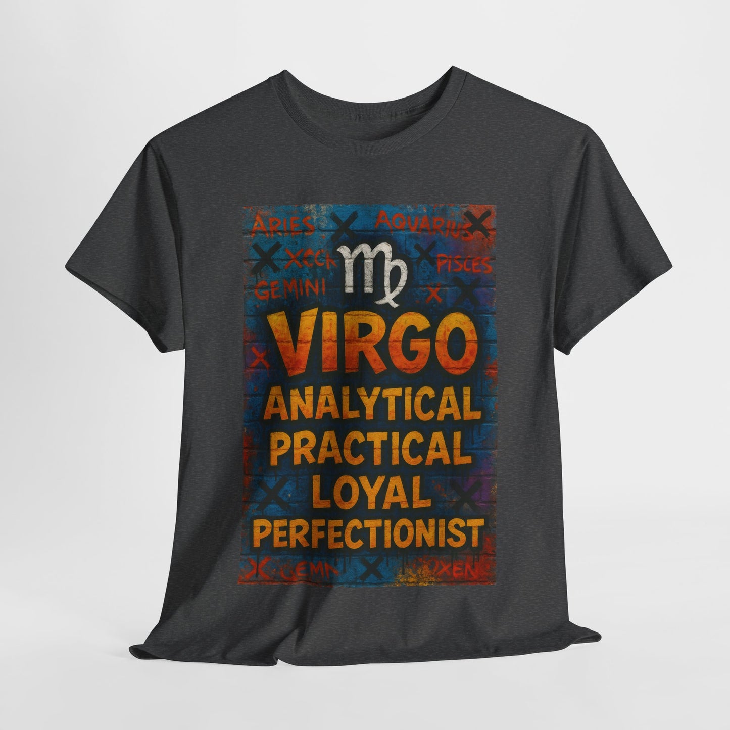 Virgo Sign Unisex Heavy Cotton Tee, Astrology Shirt, Zodiac Tee, Birthday Gift, Casual Wear, Astro Lover Apparel