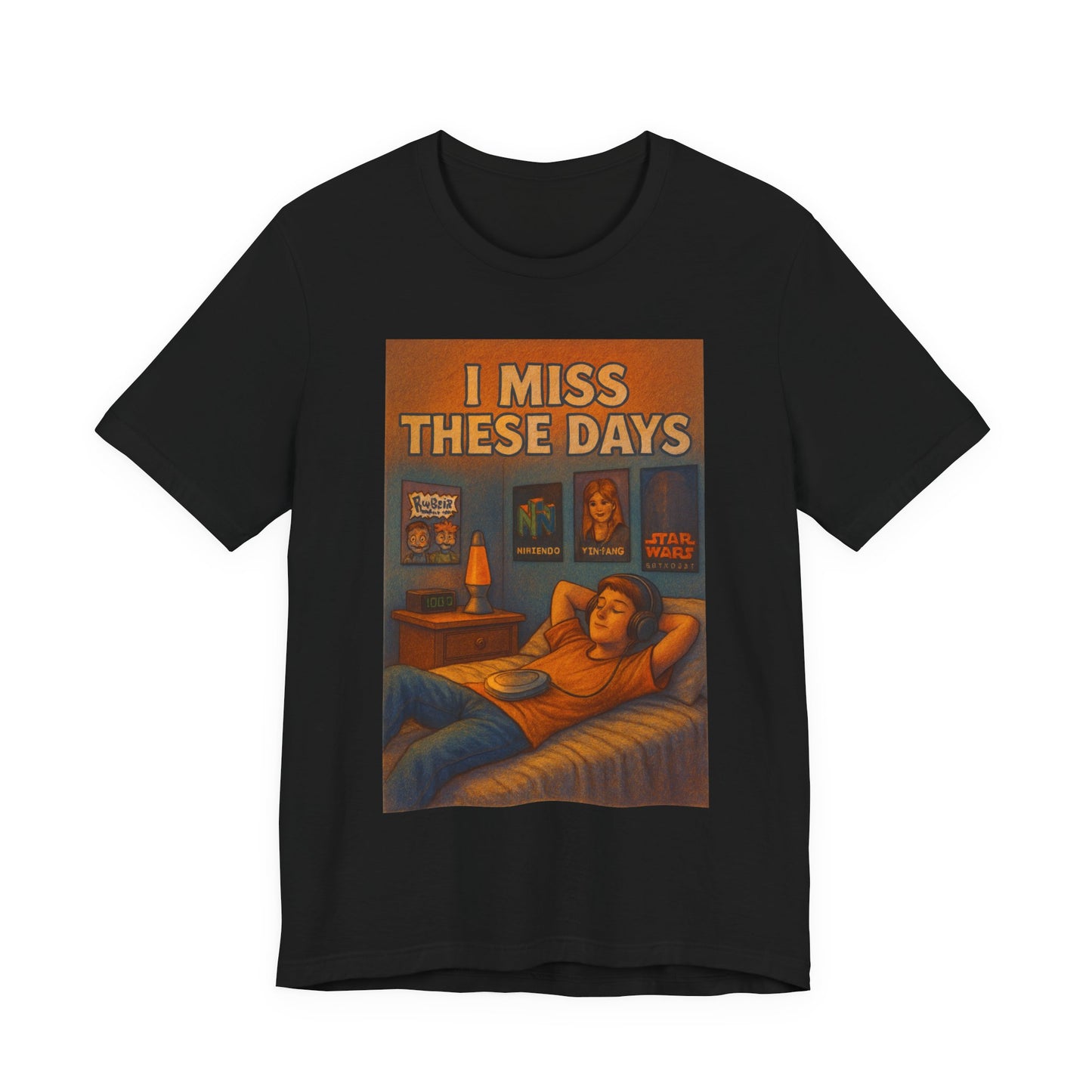 Nostalgic Unisex Tee – "I Miss These Days" – Perfect for Comfort, Casual Wear, Gifts, Pop Culture, and Relaxation