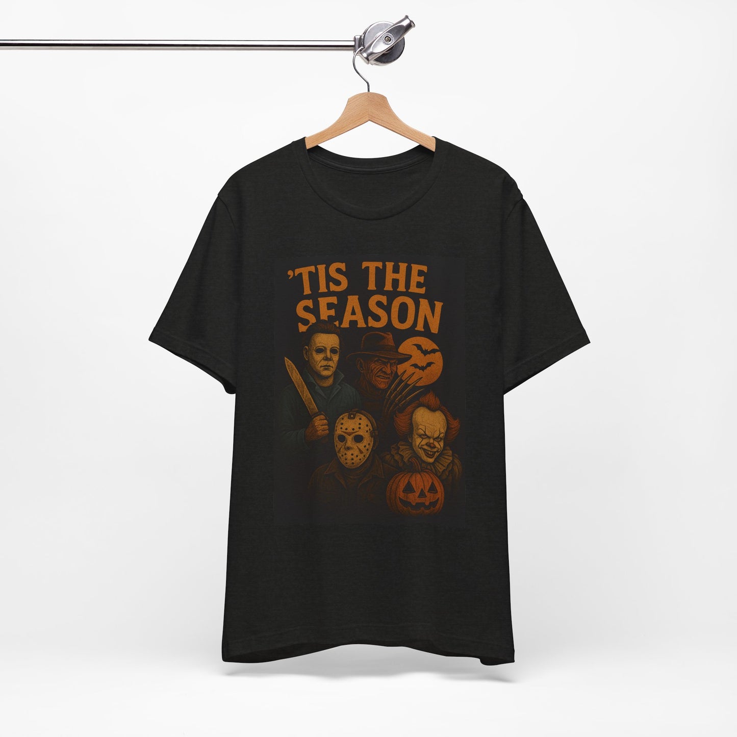 'Tis the Season Halloween Tee, Unisex Graphic Shirt, Spooky Shirt, Halloween Costume Top, Gift for Horror Fans