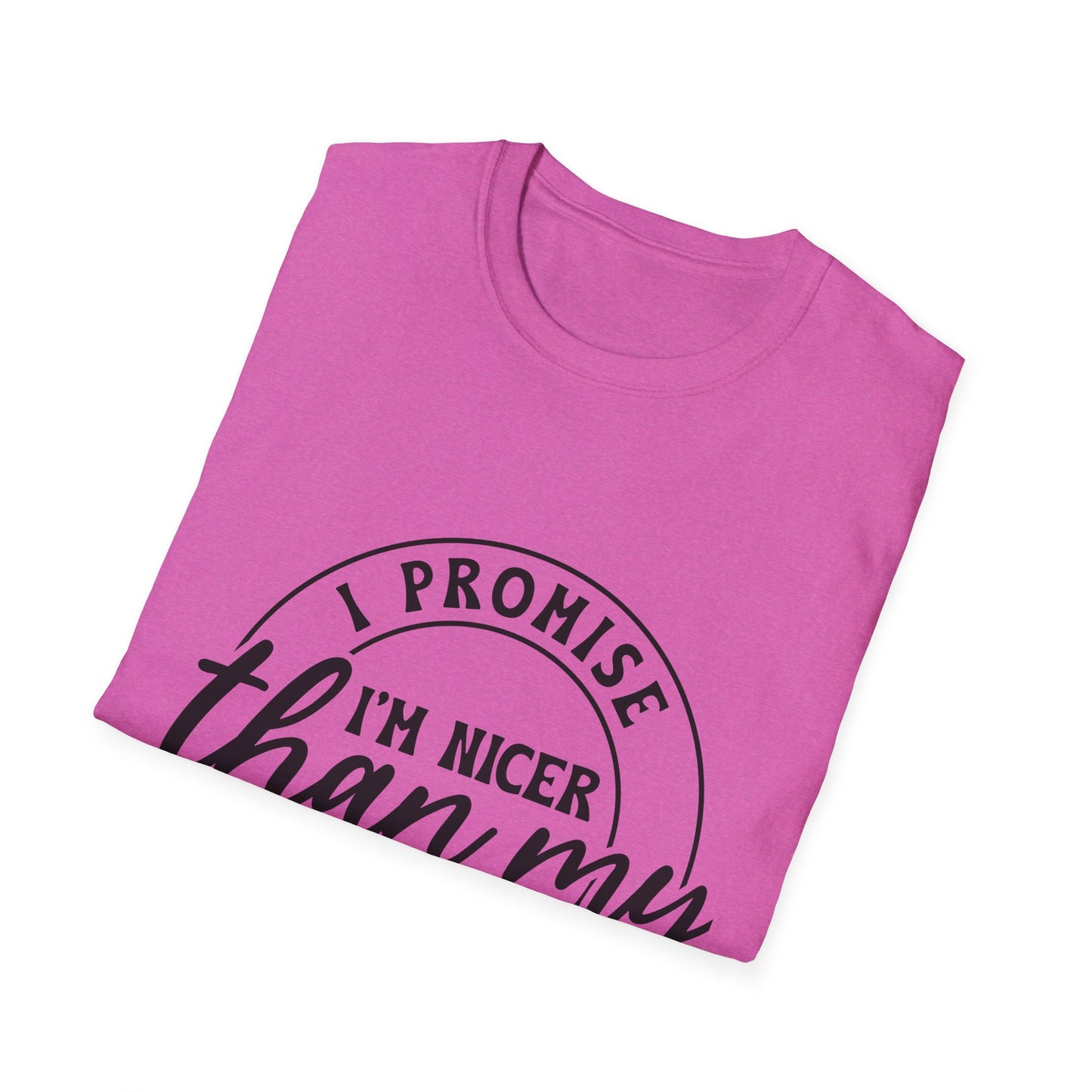 Funny Unisex Softstyle T-Shirt, Casual Tee, Gift for Friends, Humor Shirt, Quirky Fashion, Everyday Wear