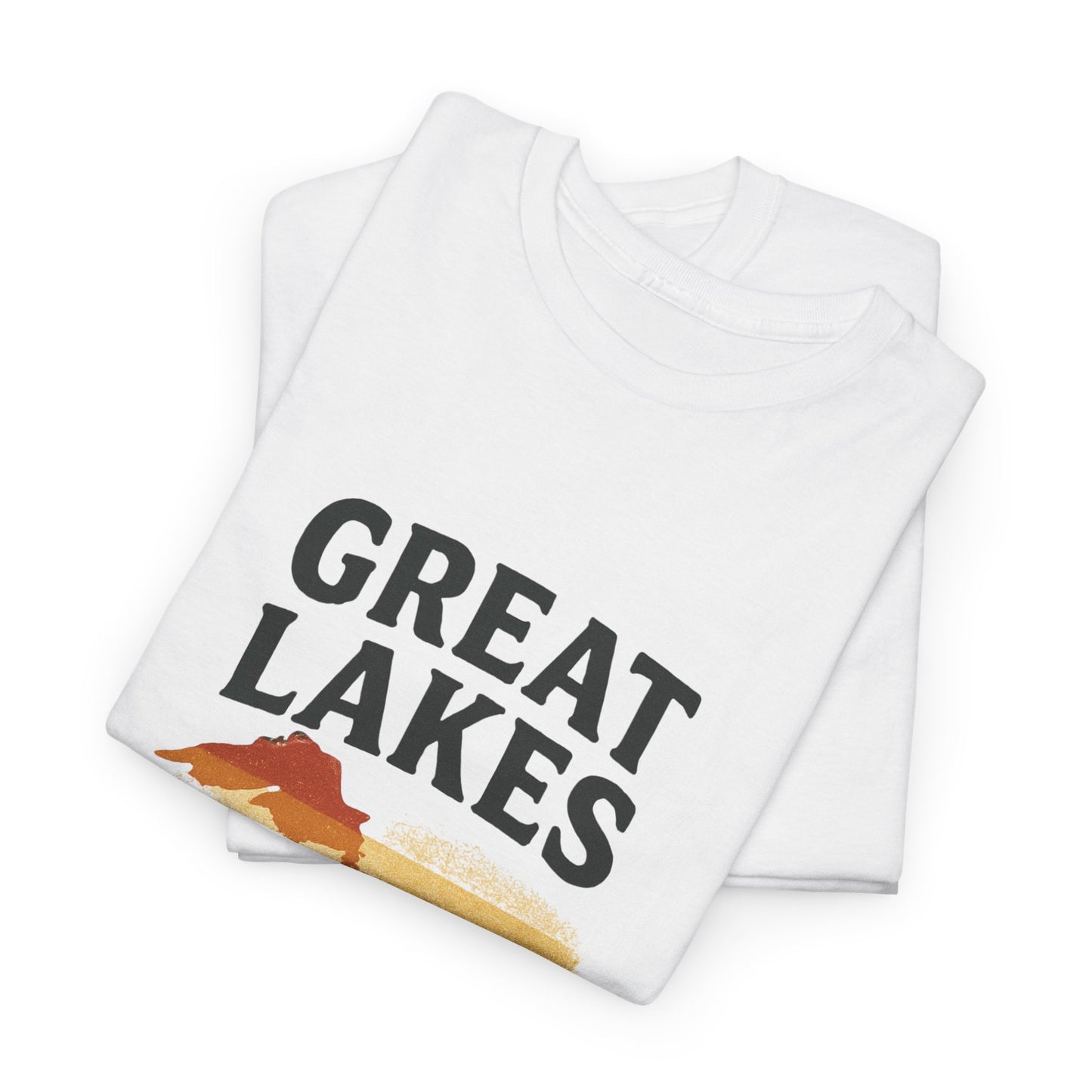 Great Lakes Great Vibes Tee, Unisex Cotton T-Shirt, Summer Wardrobe Essential, Gift for Lake Lovers, Casual Outdoor Wear