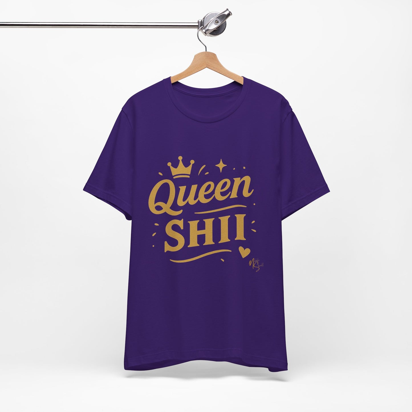 Queen Shii Unisex Jersey Tee - Empowering T-Shirt for Queens, Birthday Gift, Casual Wear, Everyday Motivation, Gender Neutral