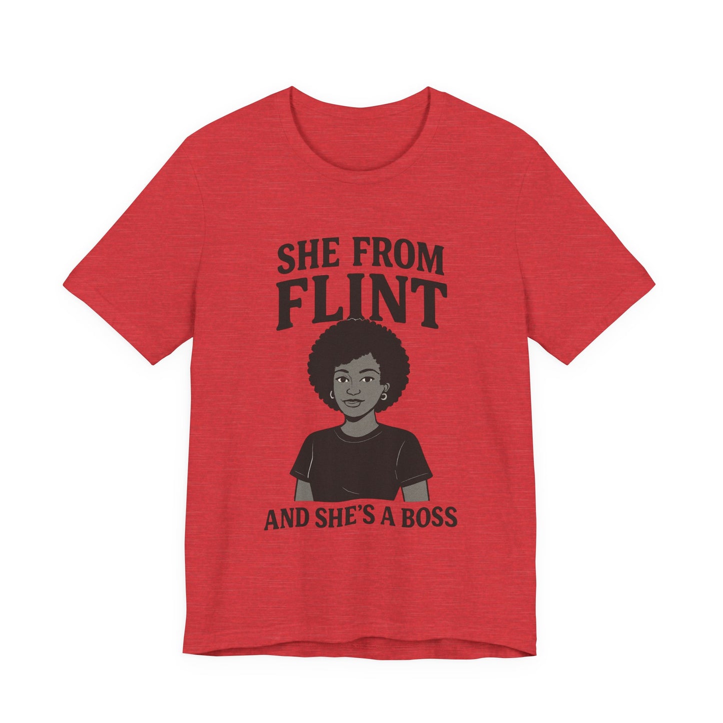 Flint Boss Tee, Inspirational Shirt, Gift for Women, Black History Month Apparel, Empowerment Top, Unisex Graphic Tee