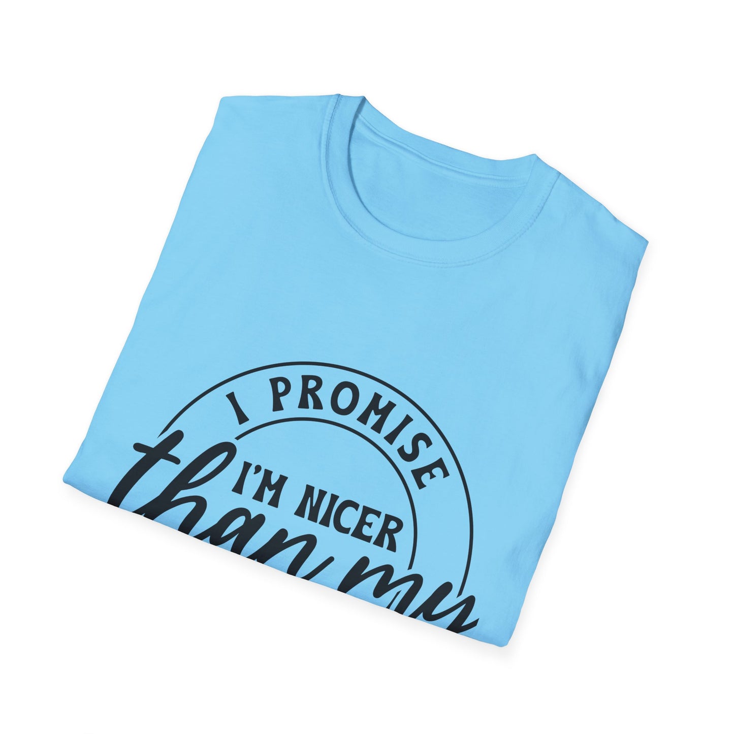 Funny Unisex Softstyle T-Shirt, Casual Tee, Gift for Friends, Humor Shirt, Quirky Fashion, Everyday Wear