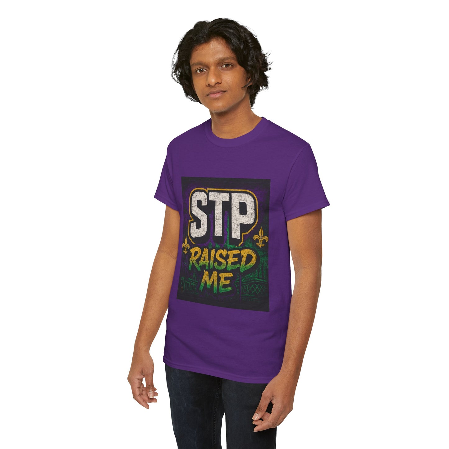 Stylish Statement Tee - STP Raised Me, Casual Wear, Gift for Friends, Motivational Shirt, Streetwear Fashion