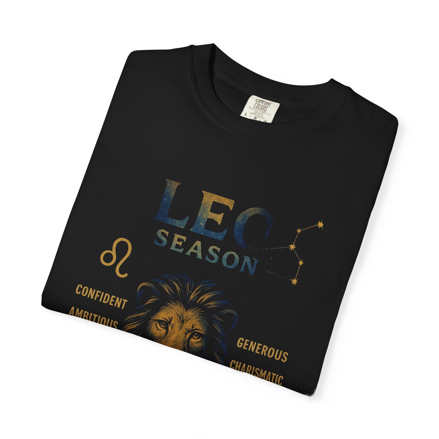 Leo Season Garment-Dyed T-shirt, Astrological Tee, Leo Zodiac Shirt, Astrology Apparel, Horoscope Top, Birthday Gift