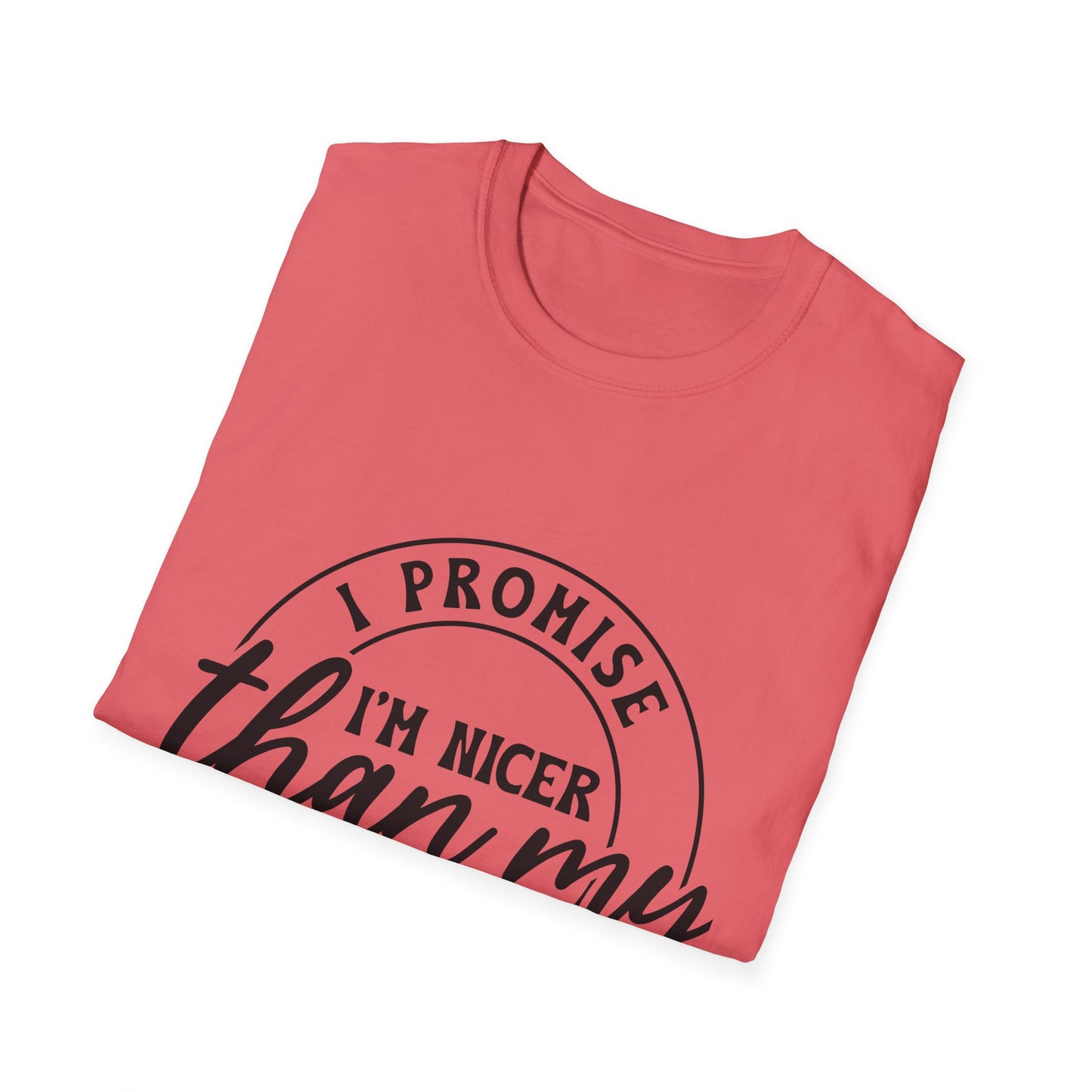 Funny Unisex Softstyle T-Shirt, Casual Tee, Gift for Friends, Humor Shirt, Quirky Fashion, Everyday Wear