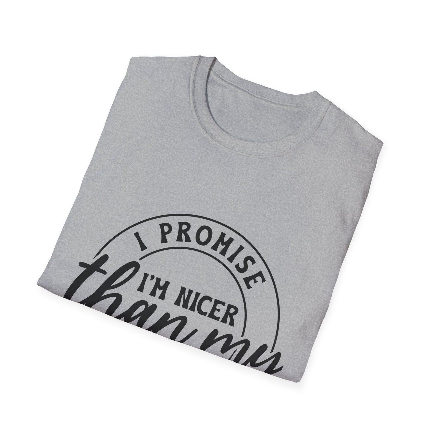 Funny Unisex Softstyle T-Shirt, Casual Tee, Gift for Friends, Humor Shirt, Quirky Fashion, Everyday Wear