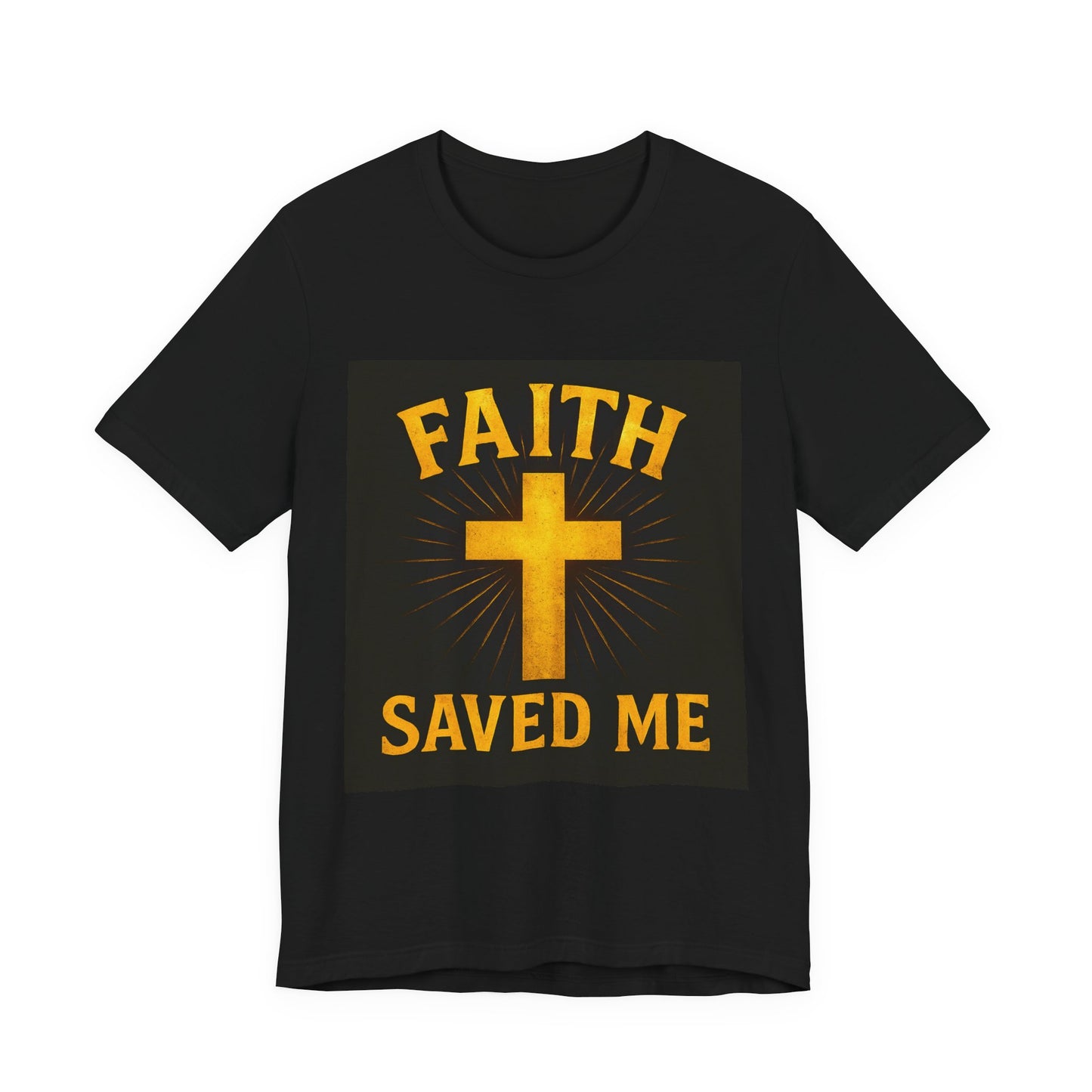 Faith Saved Me Unisex Jersey Tee, Christian T-Shirt, Inspirational Shirt, Religious Apparel, Gift for Believers