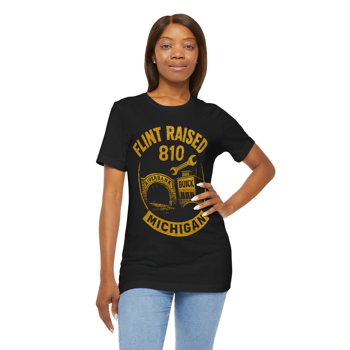 Flint Raised Unisex Tee - Celebrate Michigan Pride, Casual Wear, Gift for Locals, Family & Friends, Unique Souvenir